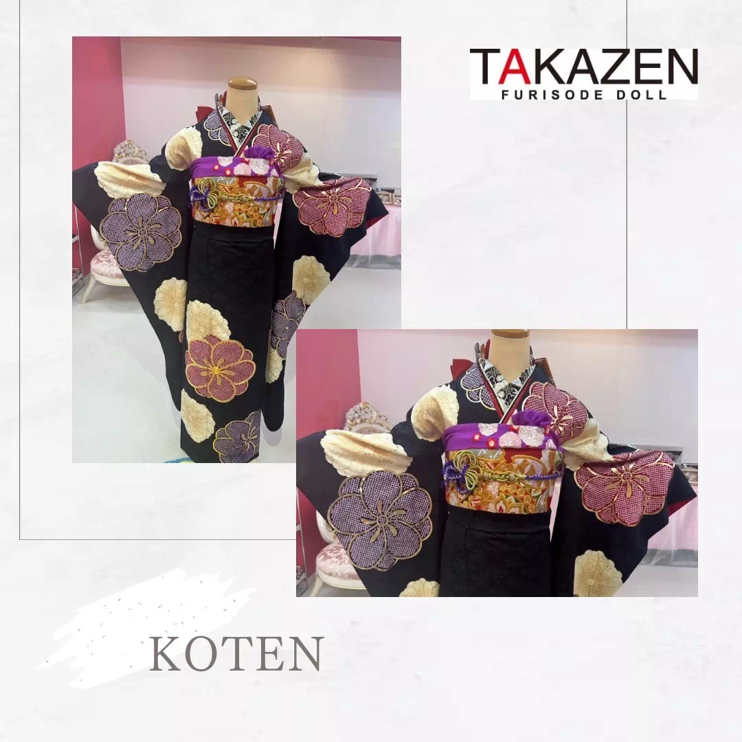 成人式　振袖レンタル　神戸三宮店　TAKAZEN　正統派古典　オススメ　カッコイイ　黒　大柄