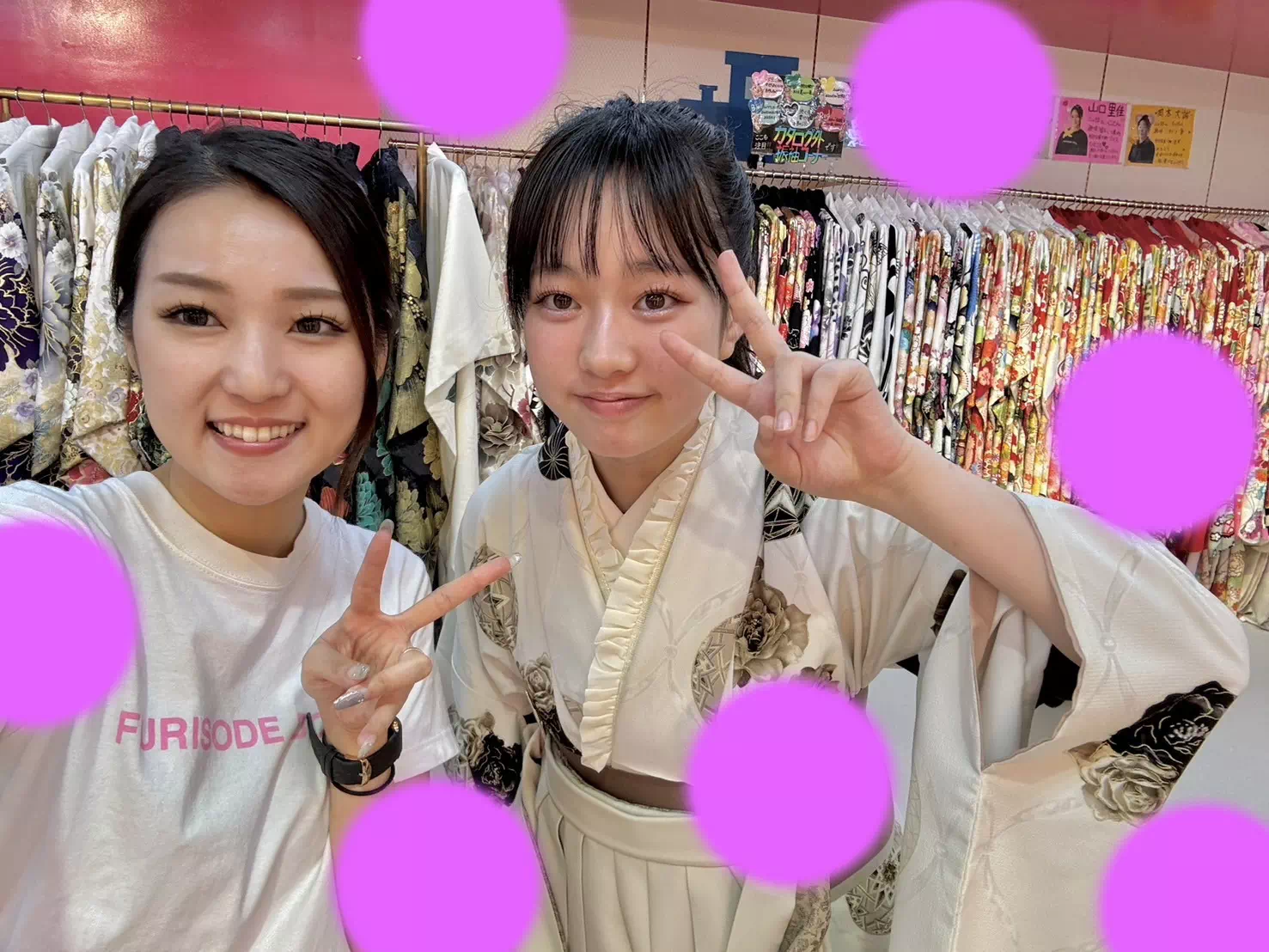 TAKAZEN神戸店　前撮り撮影会　イマドキ　カワイイ　コディネート　振袖　レンタル　袴　