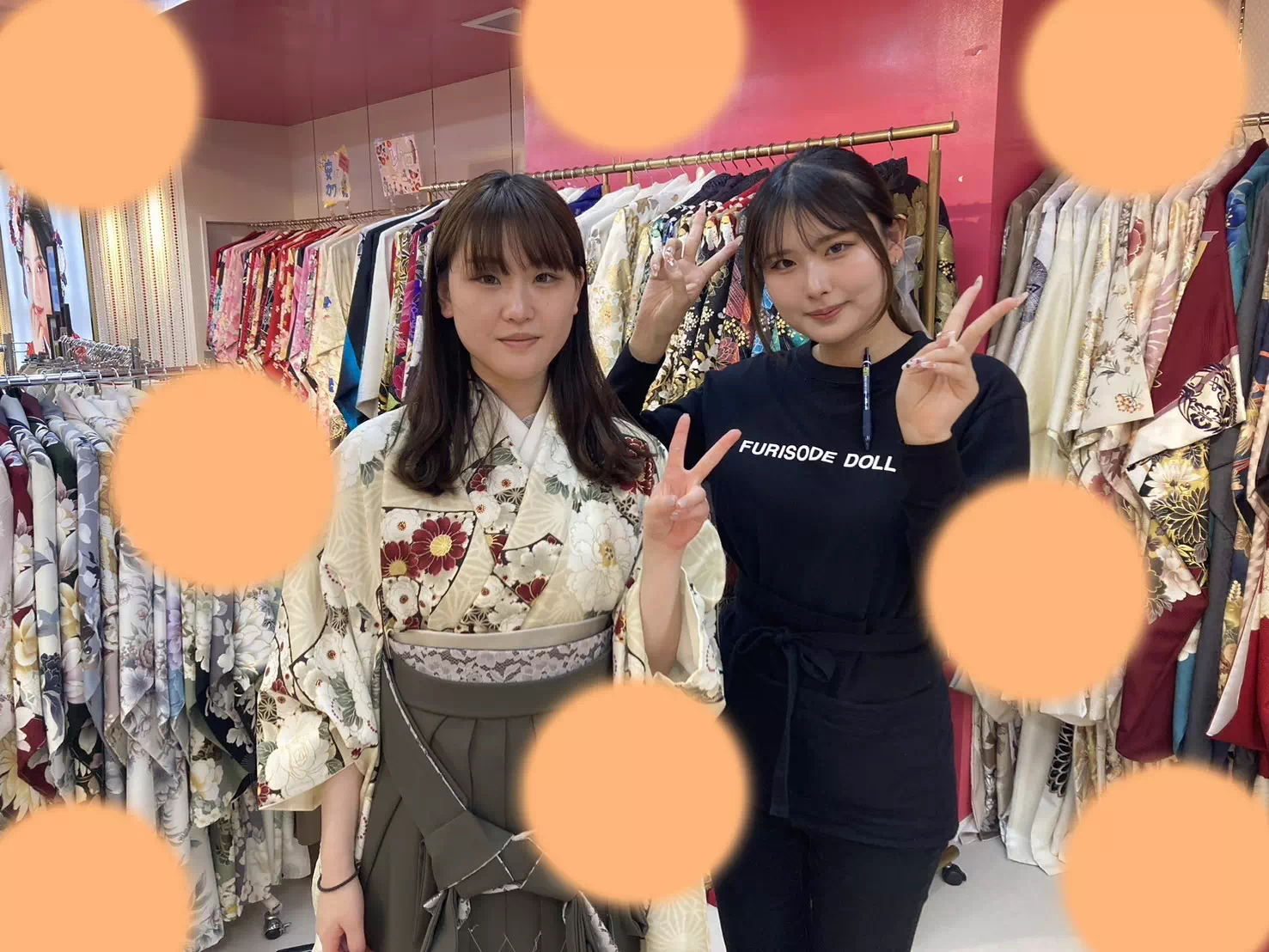 卒業式　袴　　古典　　　TAKAZEN神戸店　前撮り撮影会　イマドキ　カワイイ　コディネート　
