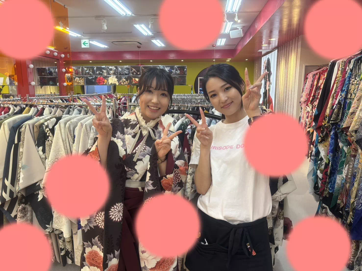 卒業式　袴レンタル　TAKAZEN　神戸三宮店　古典　リボン　イマドキ