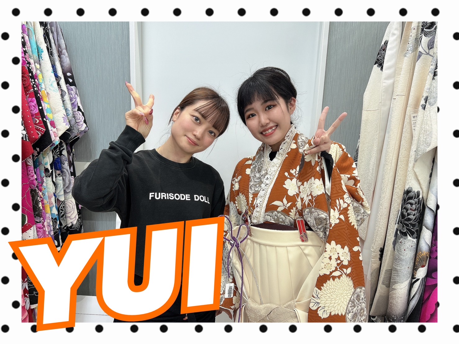 【TAKAZEN橿原店】3日♡2025年卒業のオレンジ色ぴったり可愛い袴姫ちゃん♡