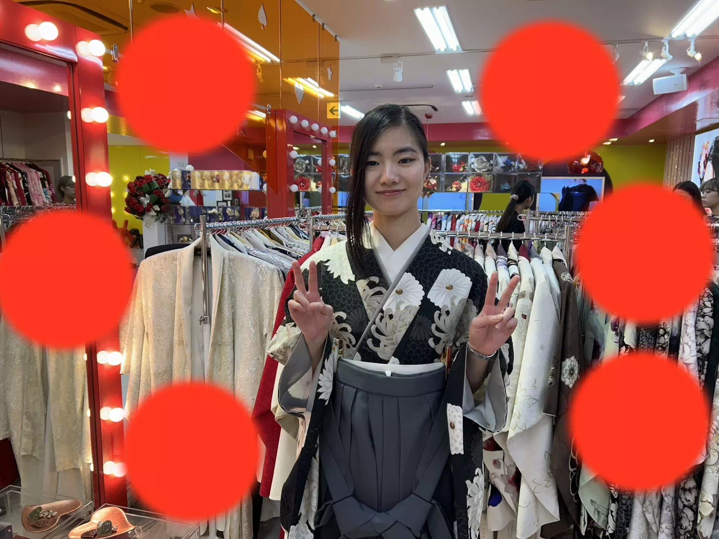 TAKAZEN神戸店　前撮り撮影会　イマドキ　カワイイ　コディネート　振袖　レンタル　袴　