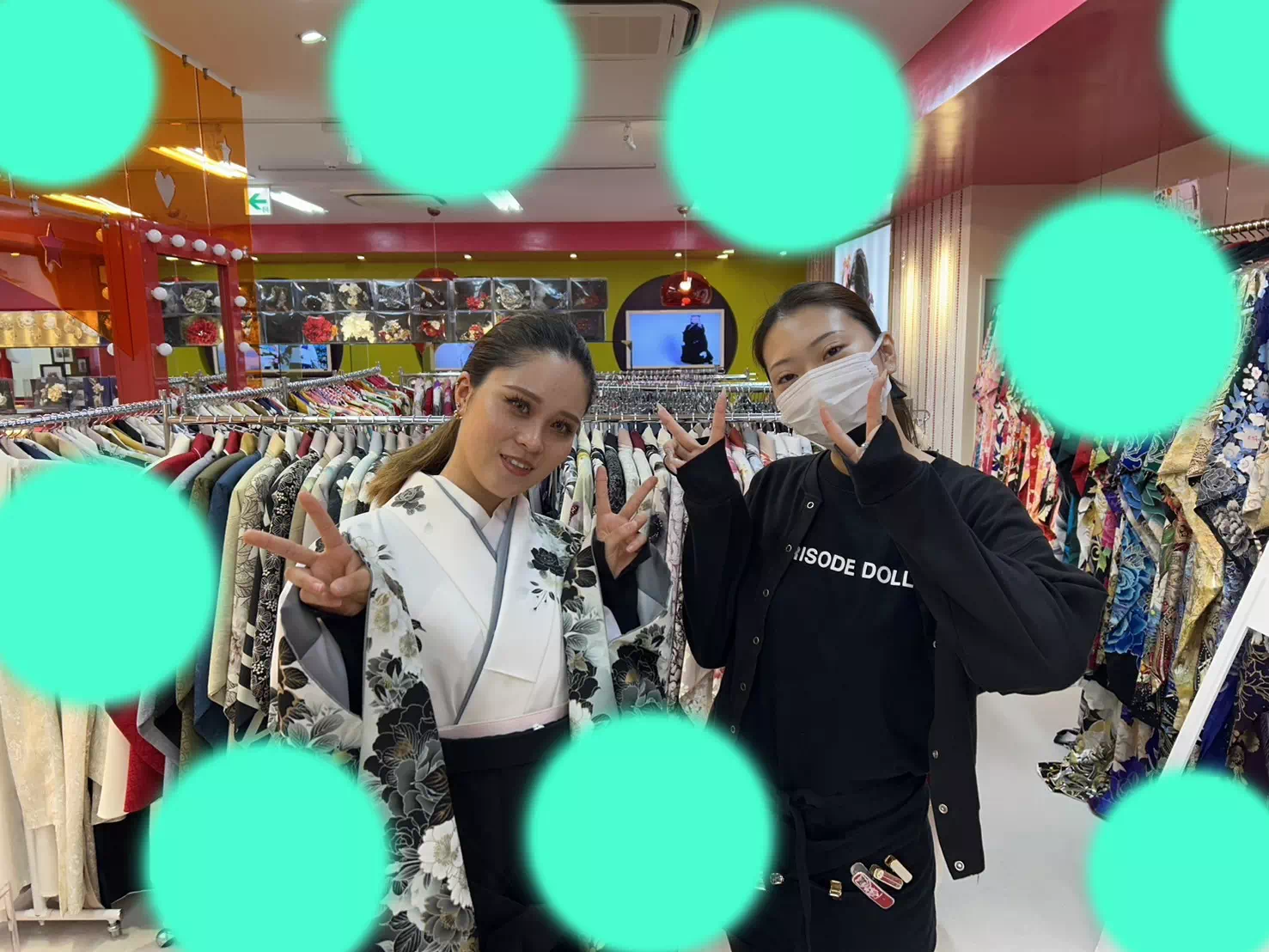TAKAZEN神戸店　袴レンタル　卒業式　卒業袴　かっこいい　袴レンタル時期　　被らない