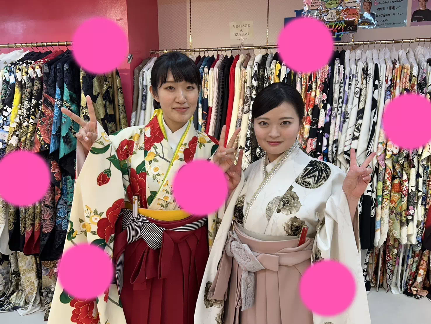 TAKAZEN神戸店　前撮り撮影会　イマドキ　カワイイ　コディネート　振袖　レンタル　袴　