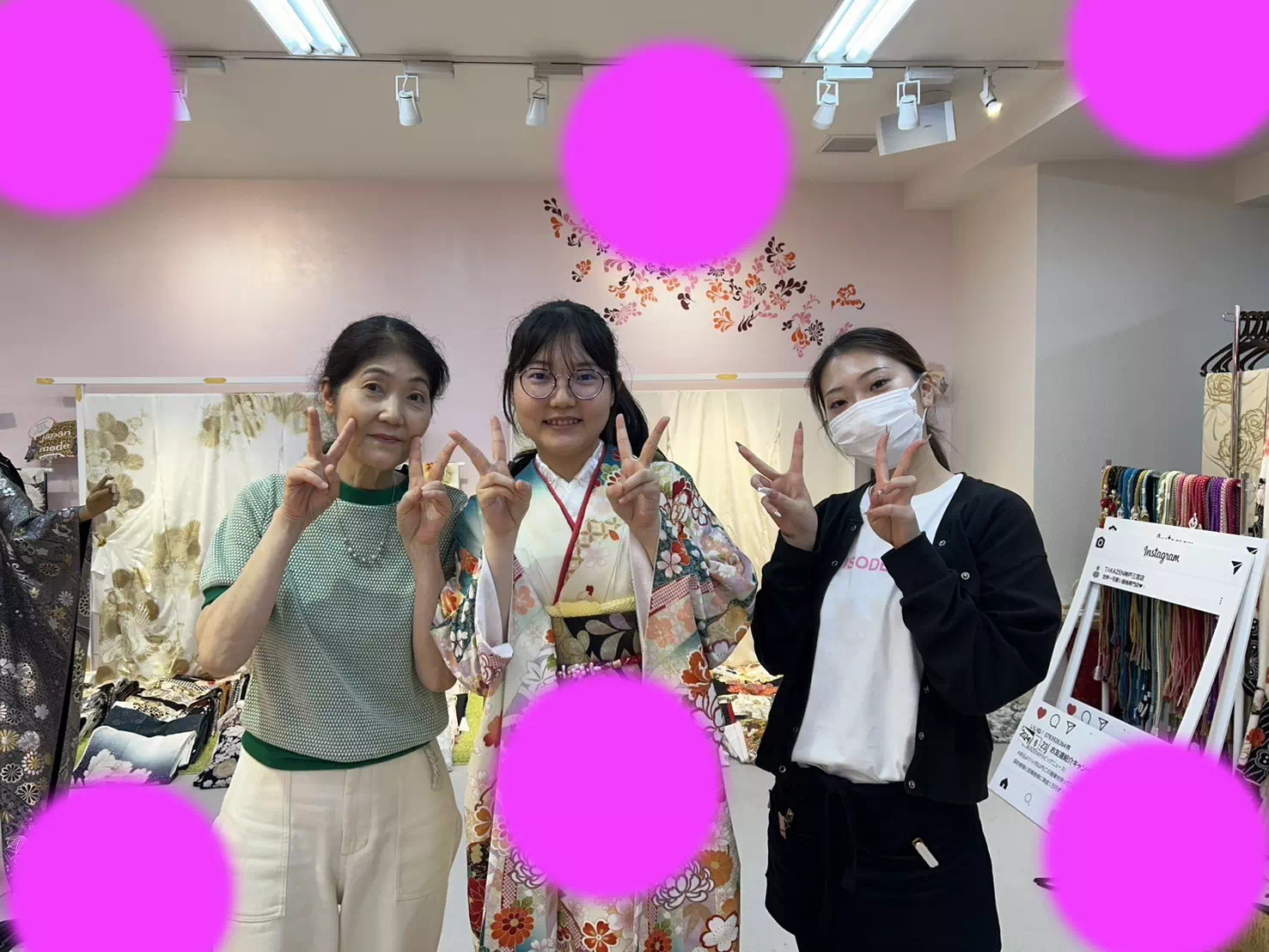 TAKAZEN神戸店　前撮り撮影会　イマドキ　カワイイ　コディネート　レンタル　成人式　古典　格安