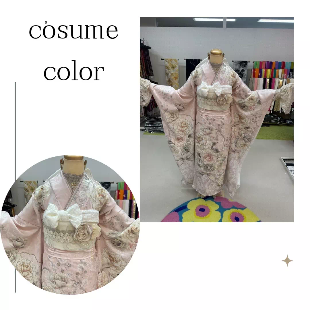 TAKAZEN神戸店　前撮り撮影会　イマドキ　カワイイ　コディネート　振袖　レンタル　袴　