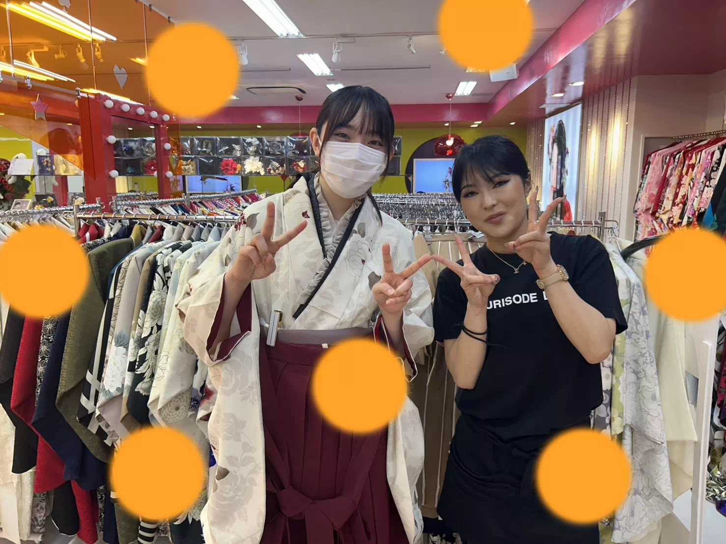 TAKAZEN神戸店　前撮り撮影会　イマドキ　カワイイ　コディネート　振袖　レンタル　袴　
