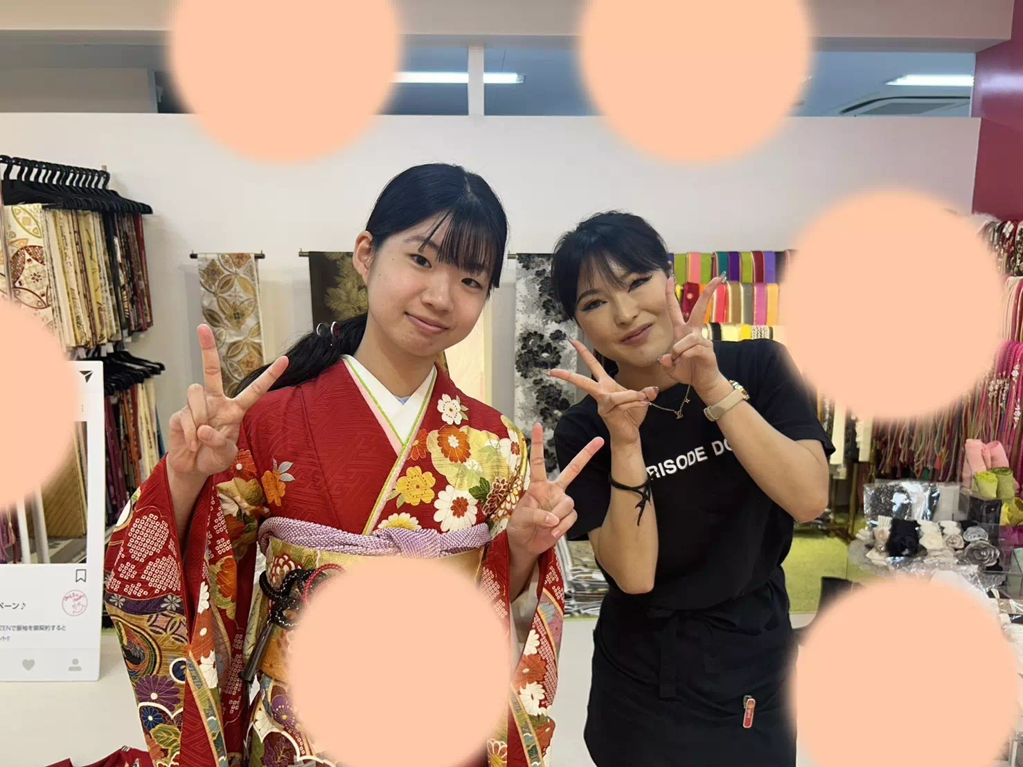 TAKAZEN神戸店　前撮り撮影会　イマドキ　カワイイ　コディネート　振袖　レンタル　袴　
