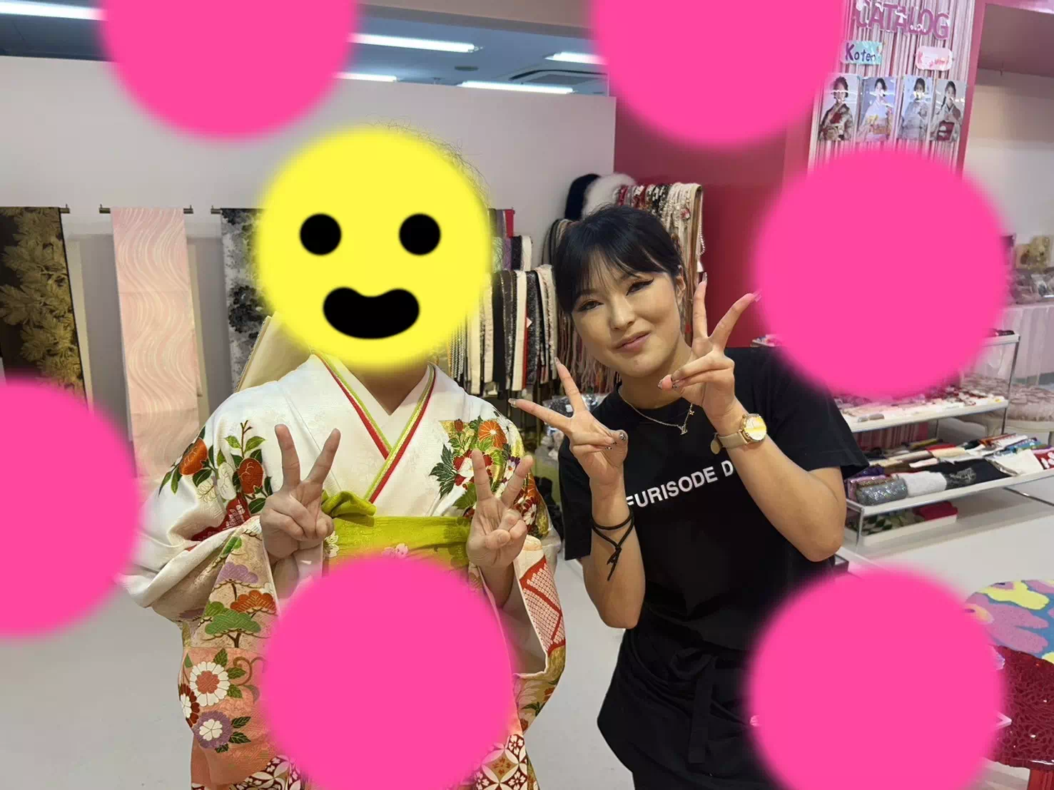 TAKAZEN神戸店　前撮り撮影会　イマドキ　カワイイ　コディネート　振袖　レンタル　袴　