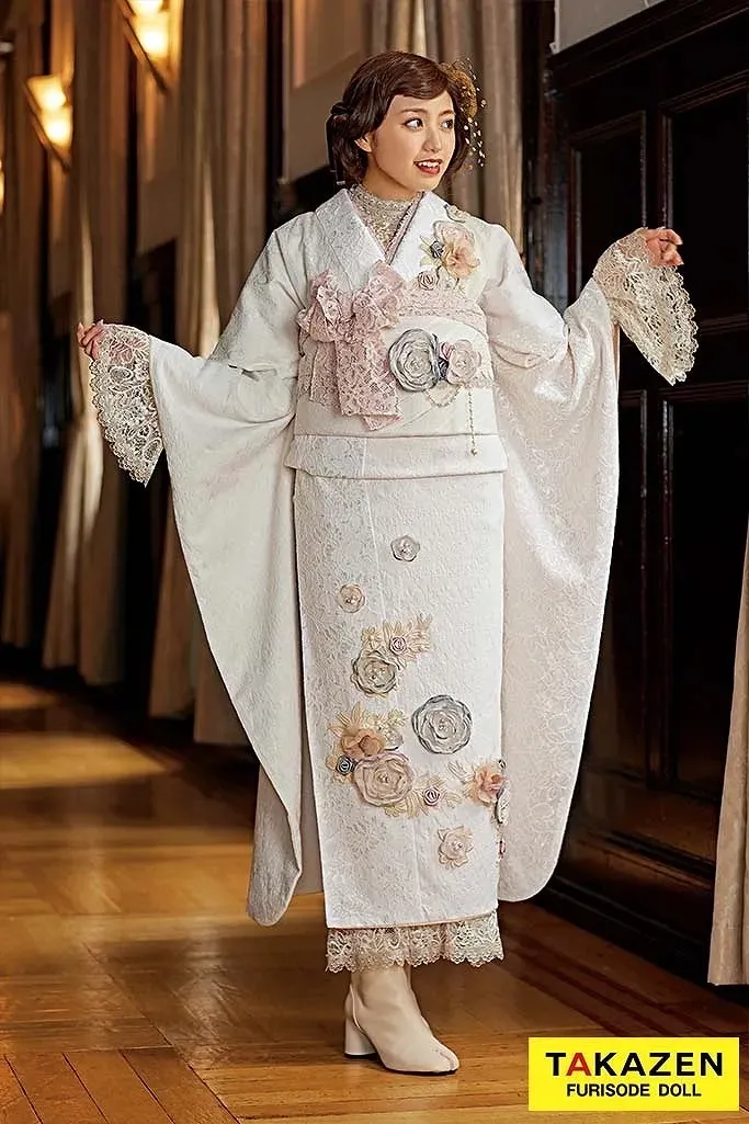 成人式　振袖　レンタル振袖　TAKAZENオリジナル　ヘップバーン　イマドキ振袖　可愛い　フレンチガーリー　ミニョン