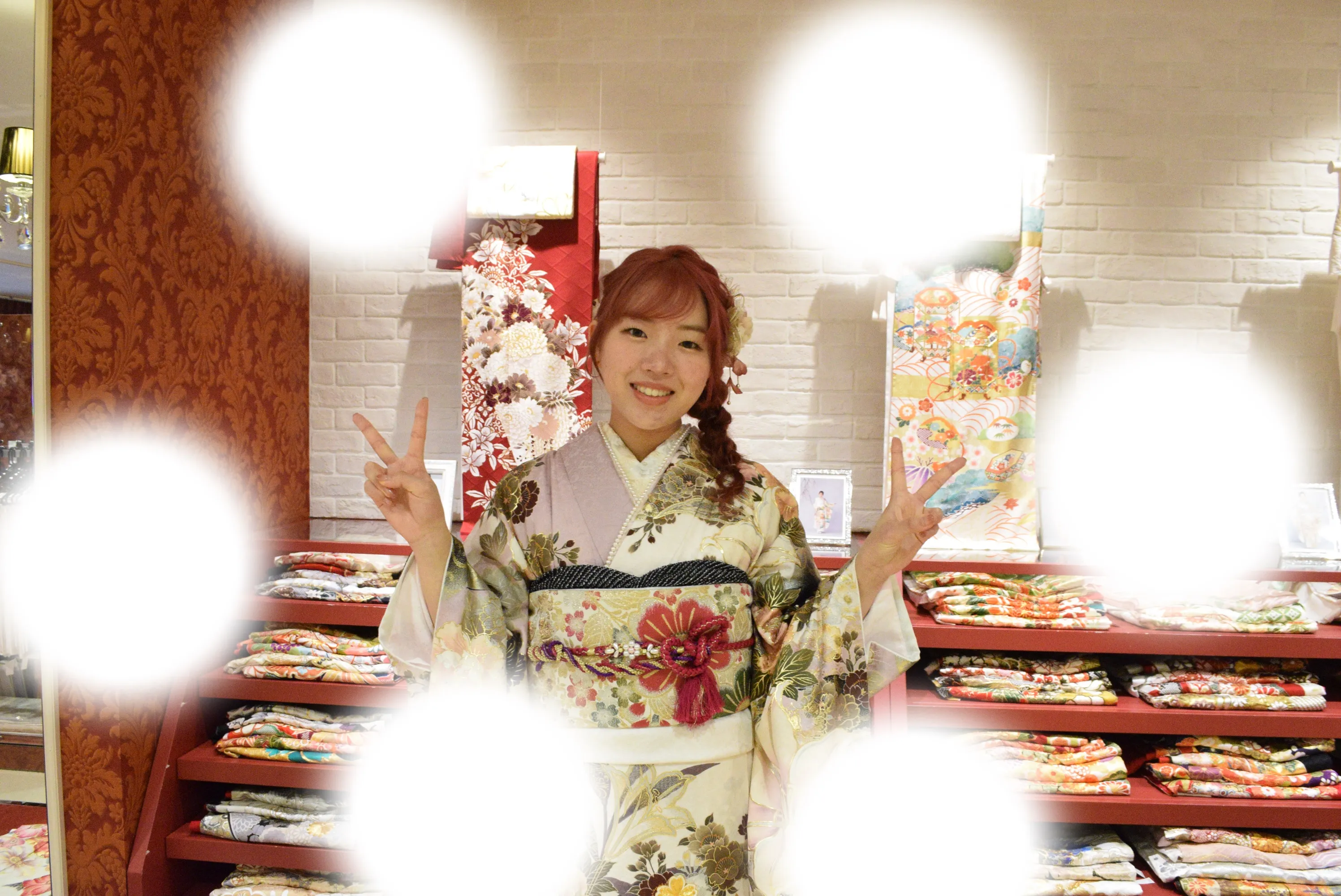 成人式　前撮り　梅田　袴　くすみカラー　かわいい　イマドキ　淡色　古典　タカゼン　撮影