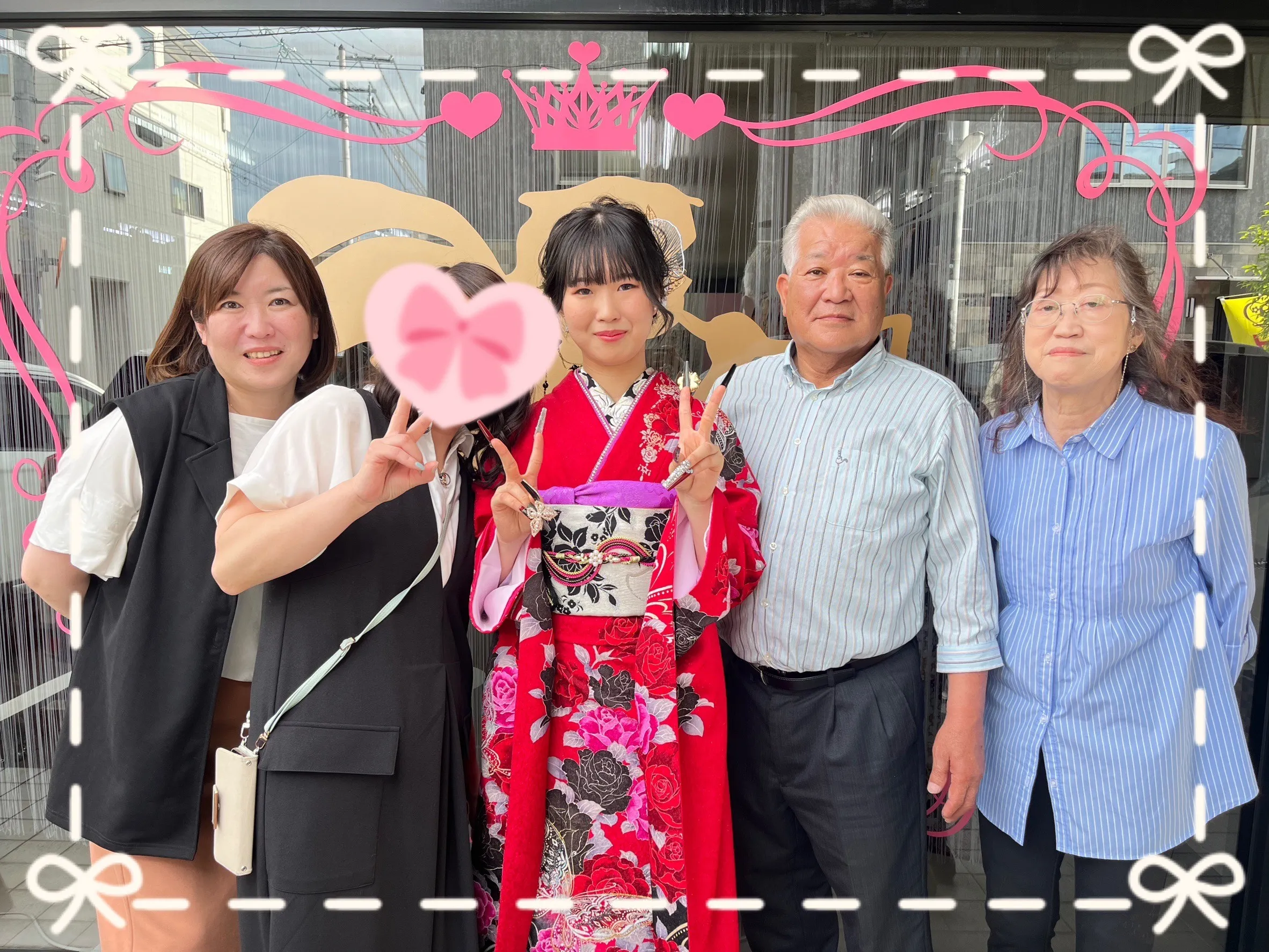 振袖　レンタル　奈良　前撮り　モード　赤/黒　蝶々柄　派手　カッコイイ　華やか　クール