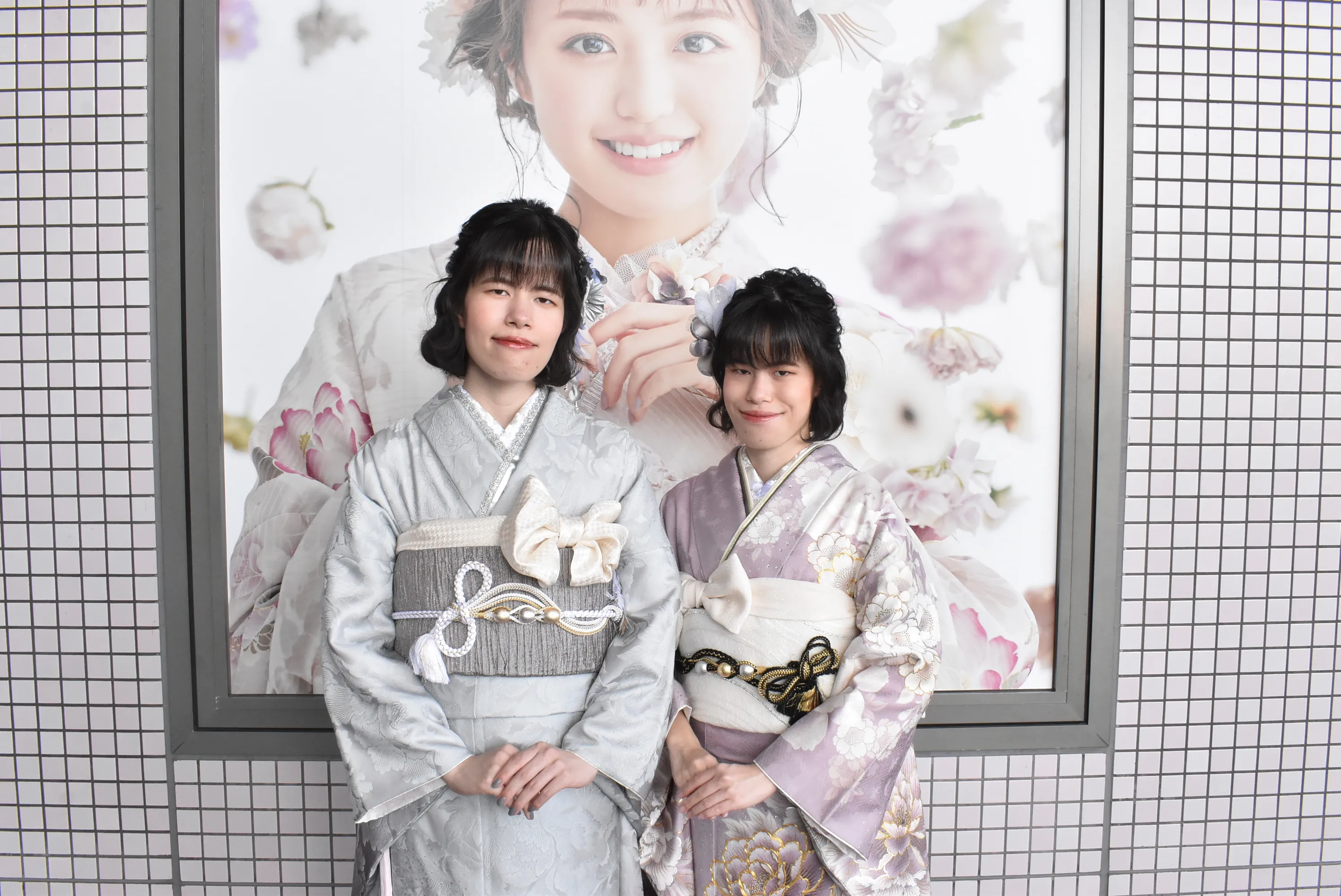 前撮り撮影会　TAKAZEN堺　姉妹　成人式　可愛い　くすみカラー