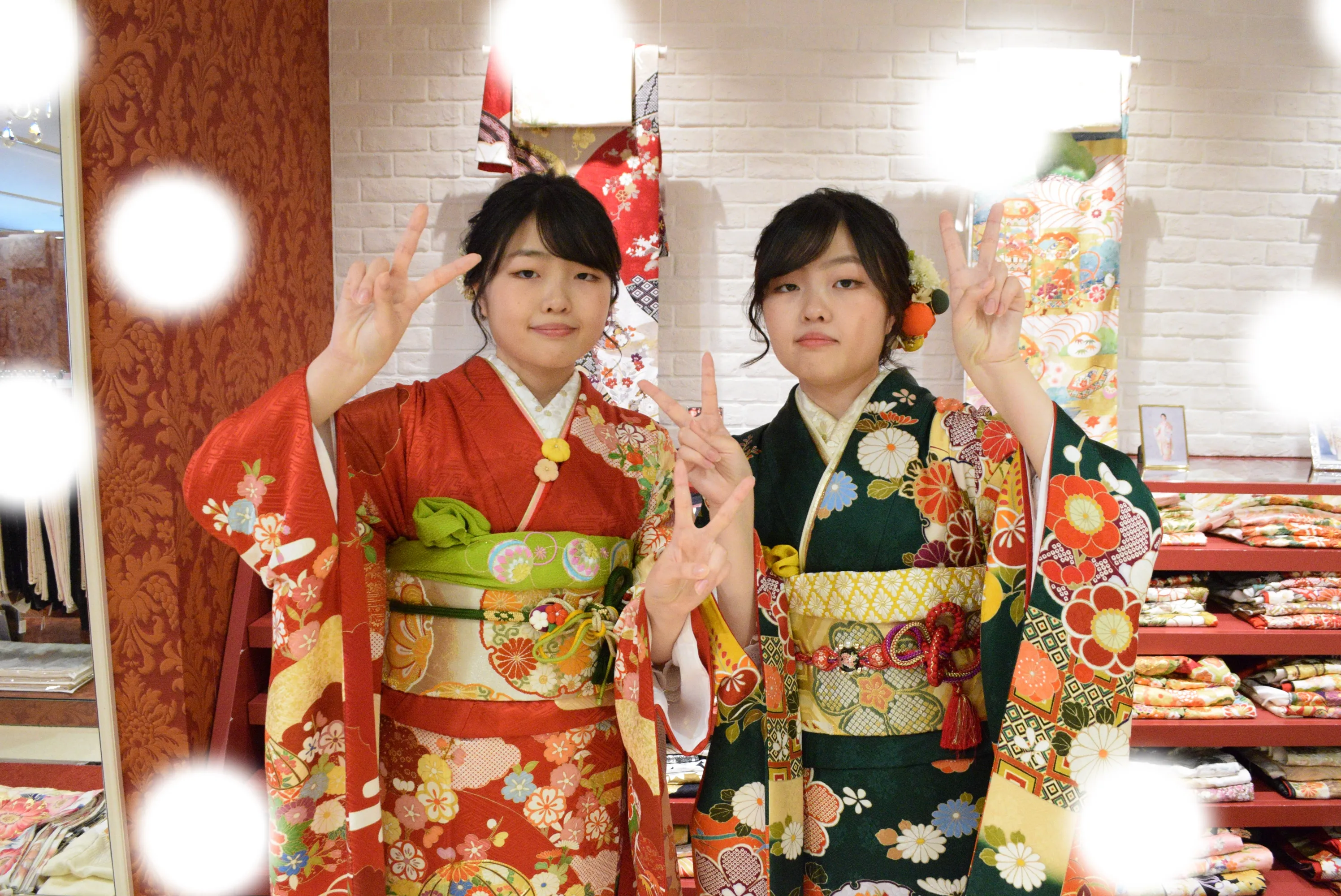 成人式　前撮り　梅田　袴　くすみカラー　かわいい　イマドキ　淡色　古典　タカゼン　撮影