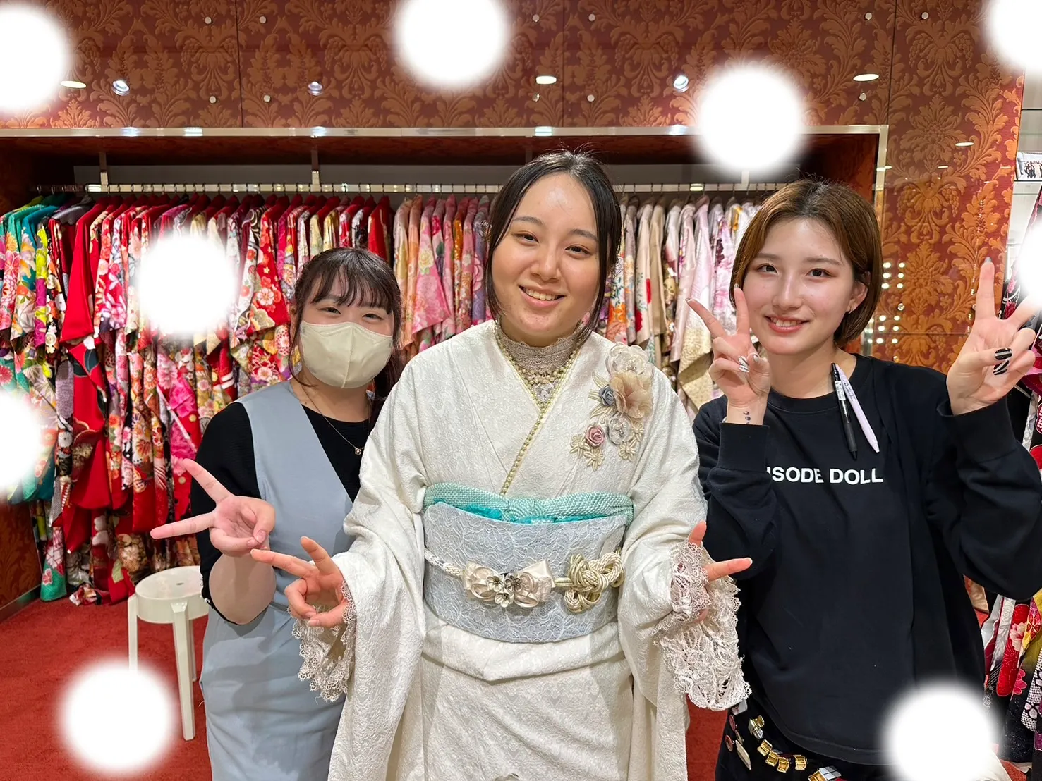 成人式　梅田　イマドキ　立体花　タカゼン　ミニョン