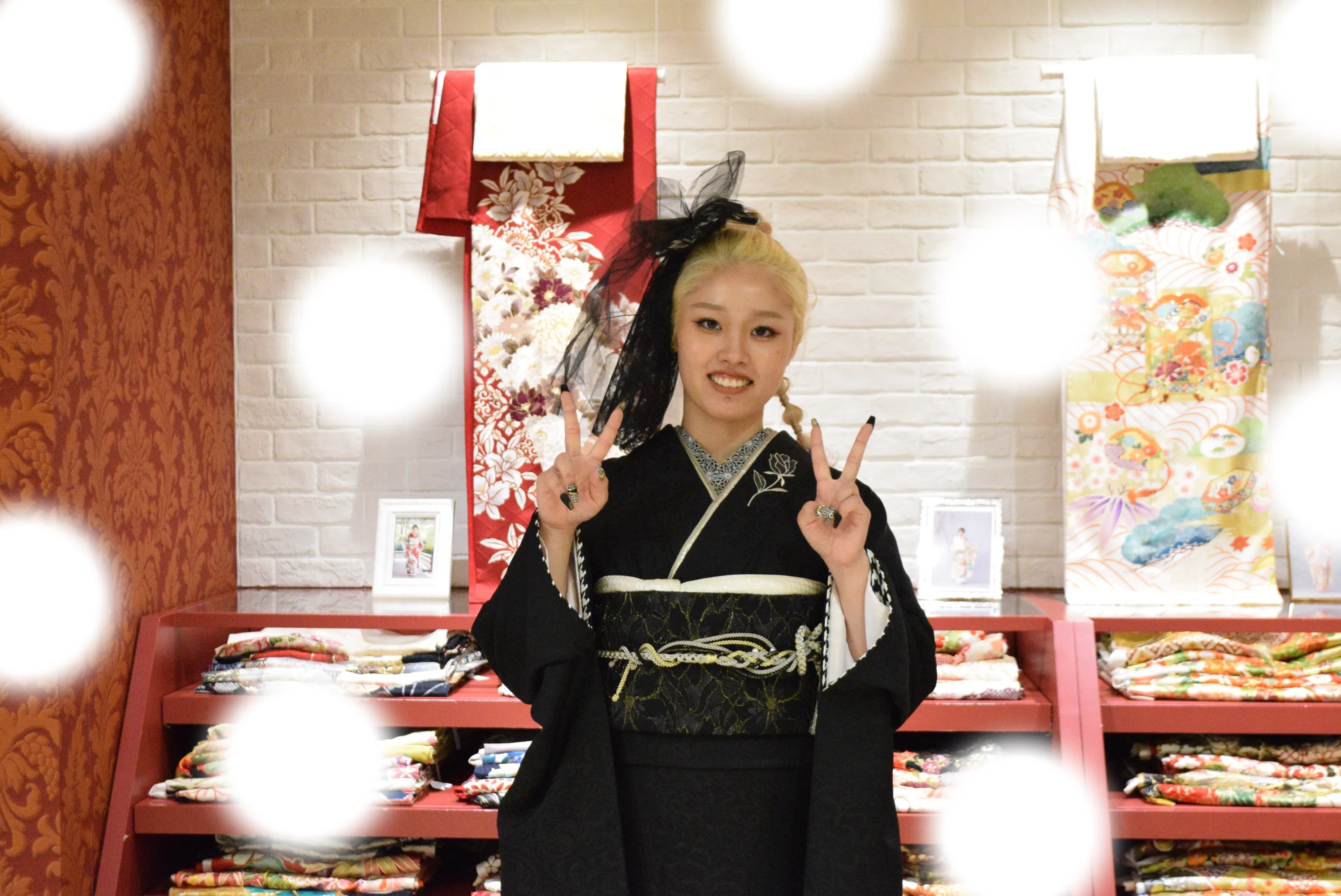 成人式　前撮り　梅田　袴　くすみカラー　かわいい　イマドキ　淡色　古典　タカゼン　撮影