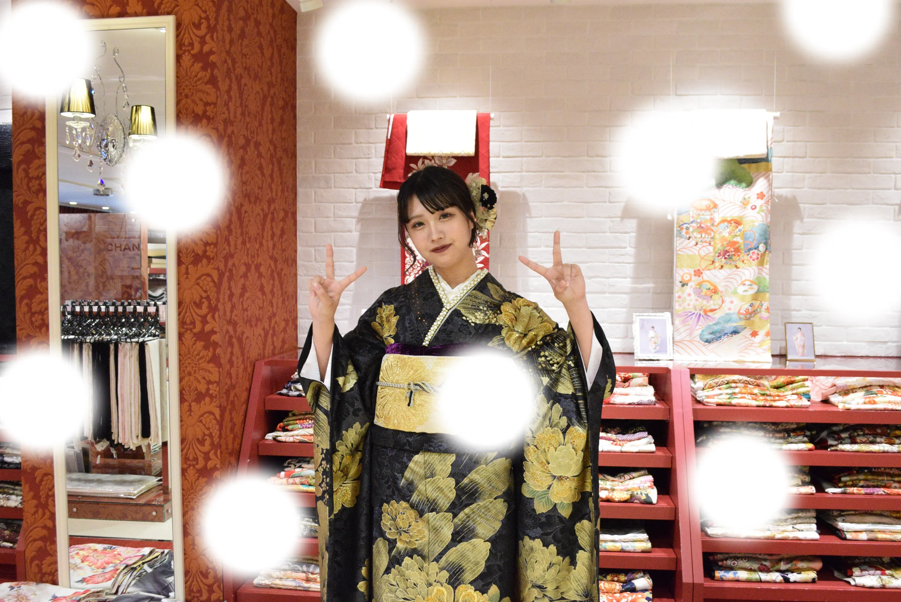 成人式　前撮り　梅田　袴　くすみカラー　かわいい　イマドキ　淡色　古典　タカゼン　撮影