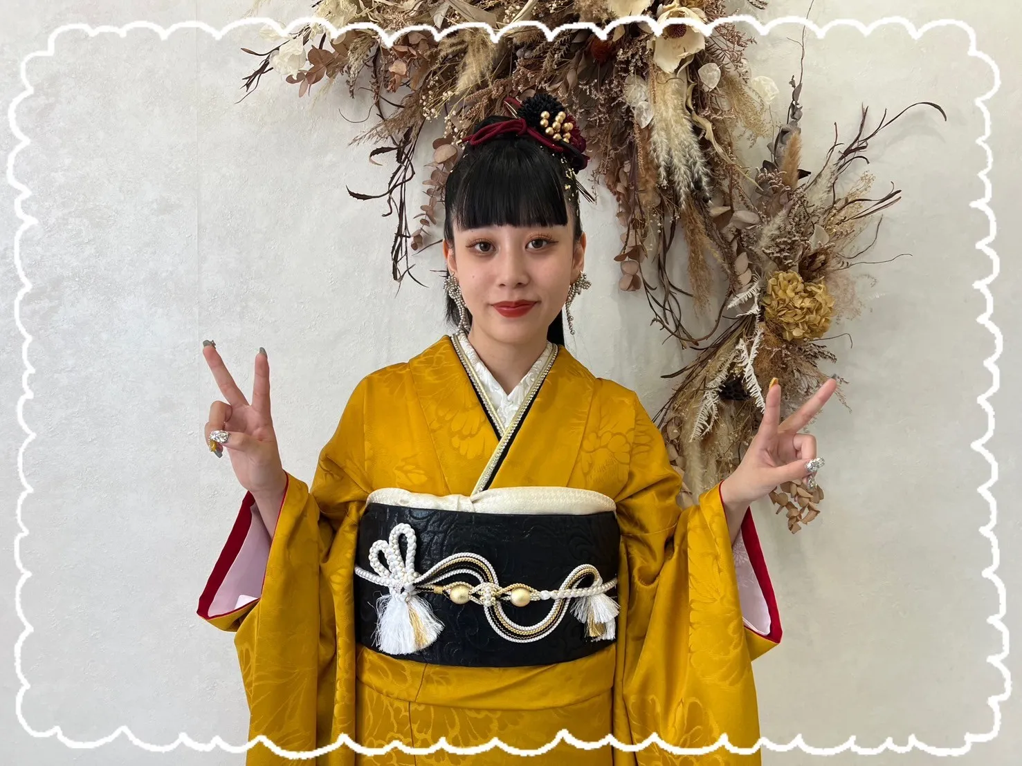 振袖レンタル　奈良　橿原　かわいい　おしゃれ　個性派　かわいい　かっこいい　くすみ　イマドキ　