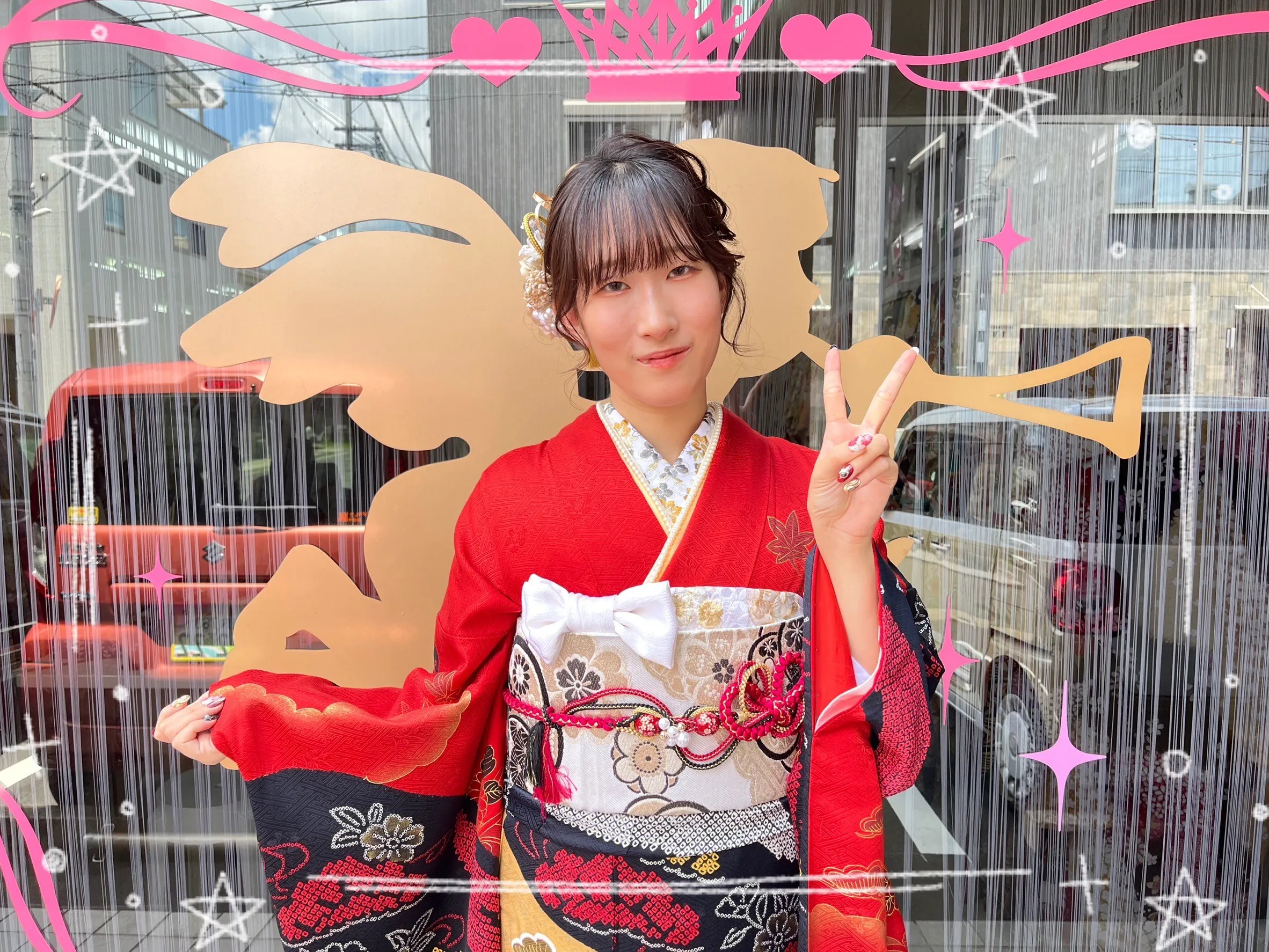 振袖レンタル　奈良　成人式　振袖　前撮り撮影会　かわいい　おしゃれ　ヘアスタイル