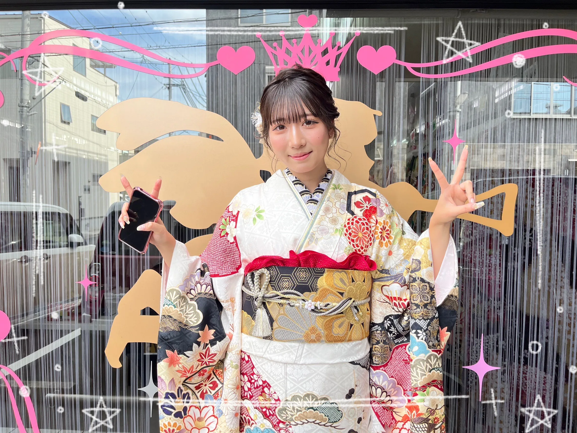 振袖レンタル　奈良　成人式　振袖　前撮り撮影会　かわいい　おしゃれ　ヘアスタイル