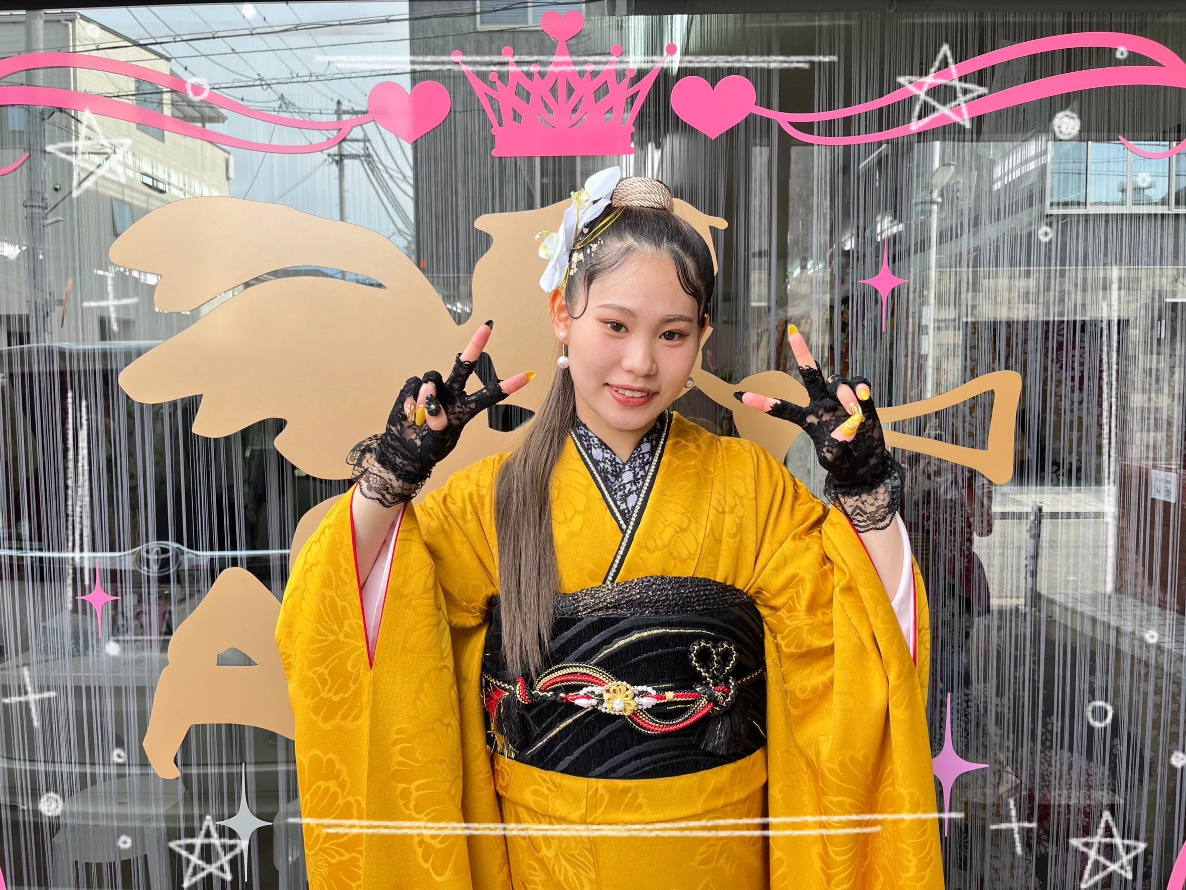 振袖レンタル　奈良　成人式　振袖　前撮り撮影会　かわいい　おしゃれ　ヘアスタイル