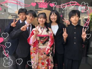 成人式　振袖　前撮り撮影会　カワイイ　紺　持ち込み　赤　華やか　大人っぽい