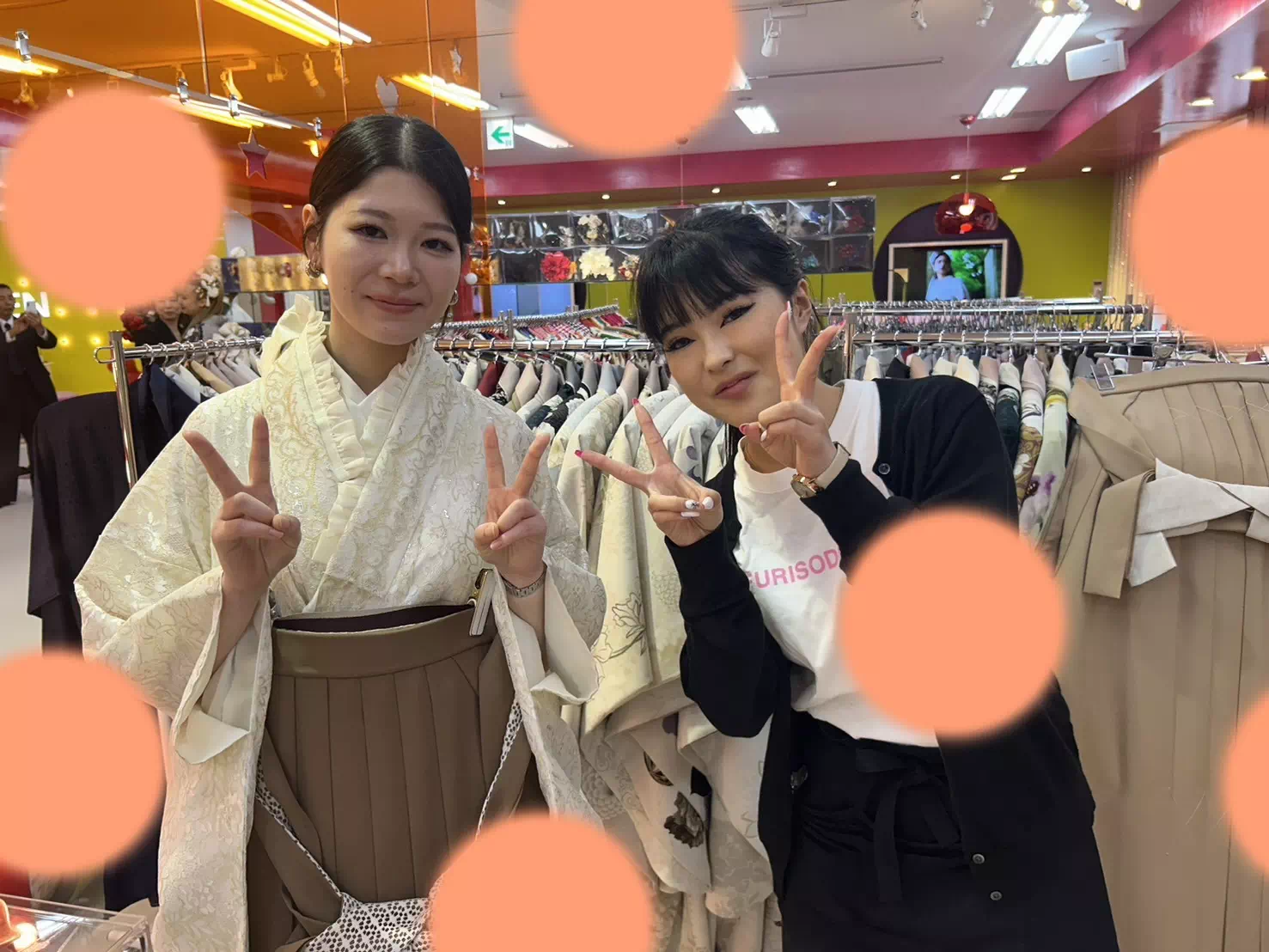 TAKAZEN　袴　レンタル　くすみ　オシャレ　いまどき　ブラウン　かわいい