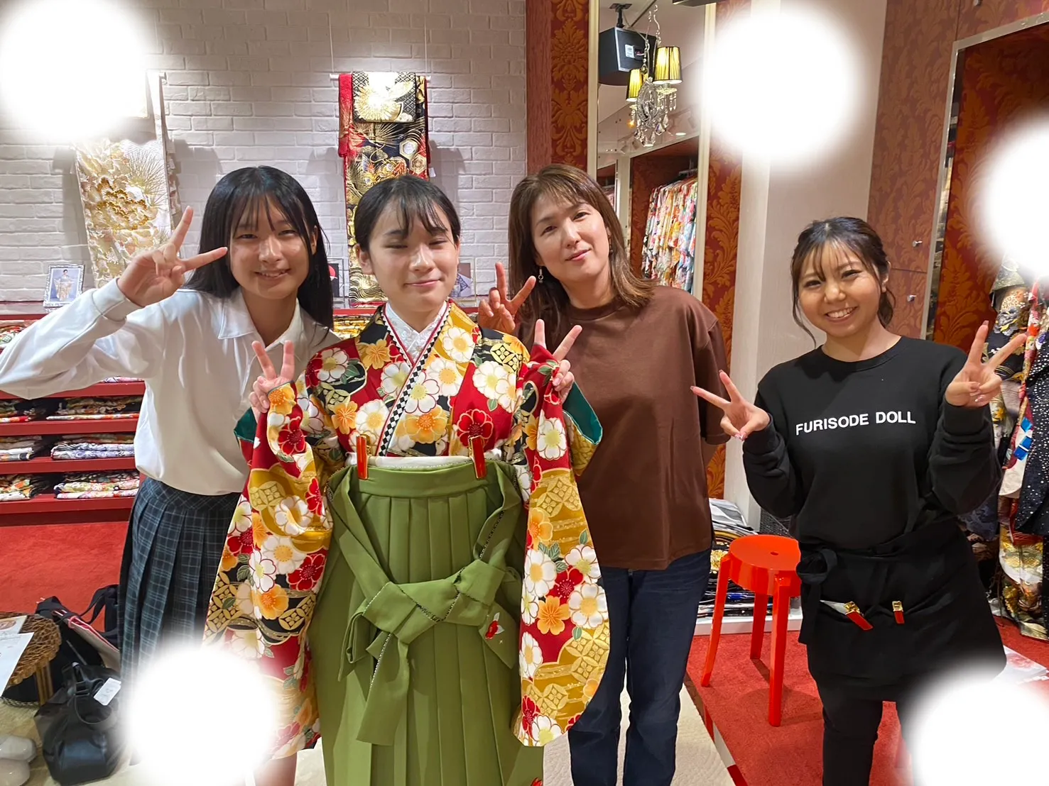 成人式　前撮り　梅田　袴　くすみカラー　かわいい　イマドキ　淡色　古典　タカゼン　撮影