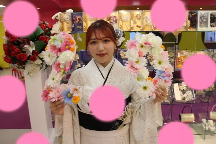 TAKAZEN神戸店　前撮り撮影会　イマドキ　カワイイ　コディネート　振袖　レンタル　袴　