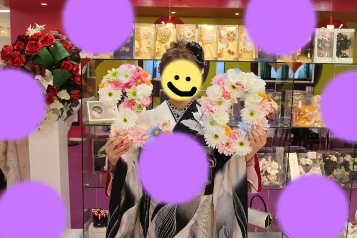 TAKAZEN神戸店　前撮り撮影会　イマドキ　カワイイ　コディネート　振袖　レンタル　袴　