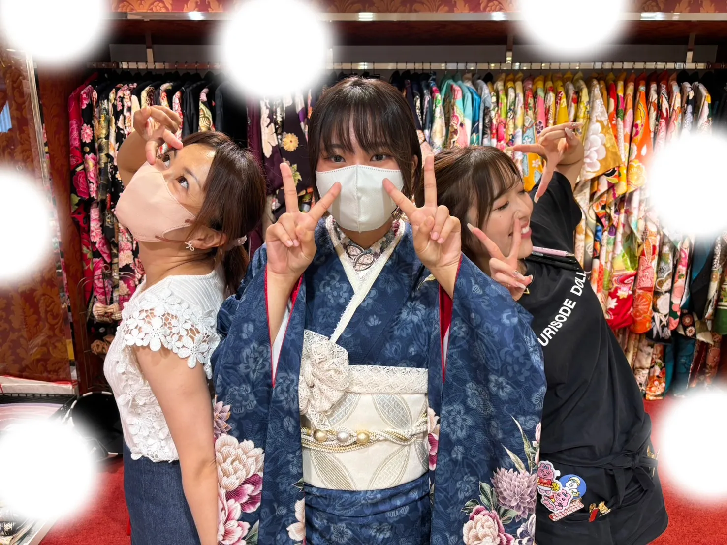 【TAKAZEN大阪梅田本店】♡24日　大阪梅田で紺色おしゃれなお振袖姫ちゃん♡