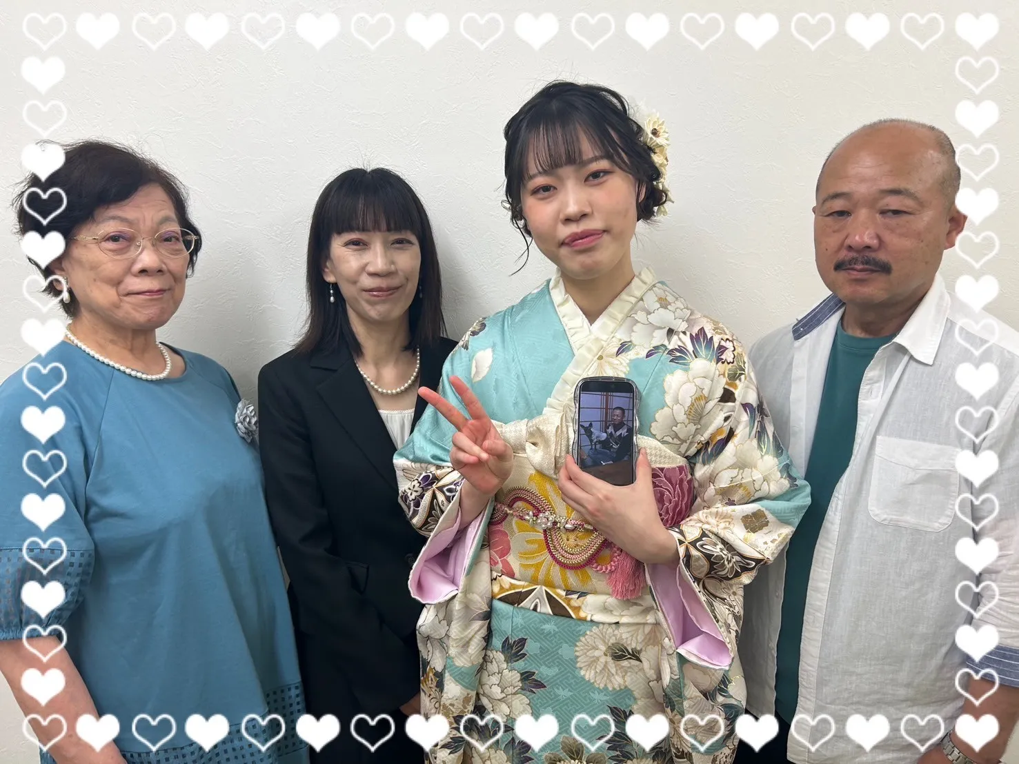 振袖　レンタル　奈良　前撮り　くすみカラー　古典　ミントグリーン/淡色　牡丹柄　エレガント　清楚