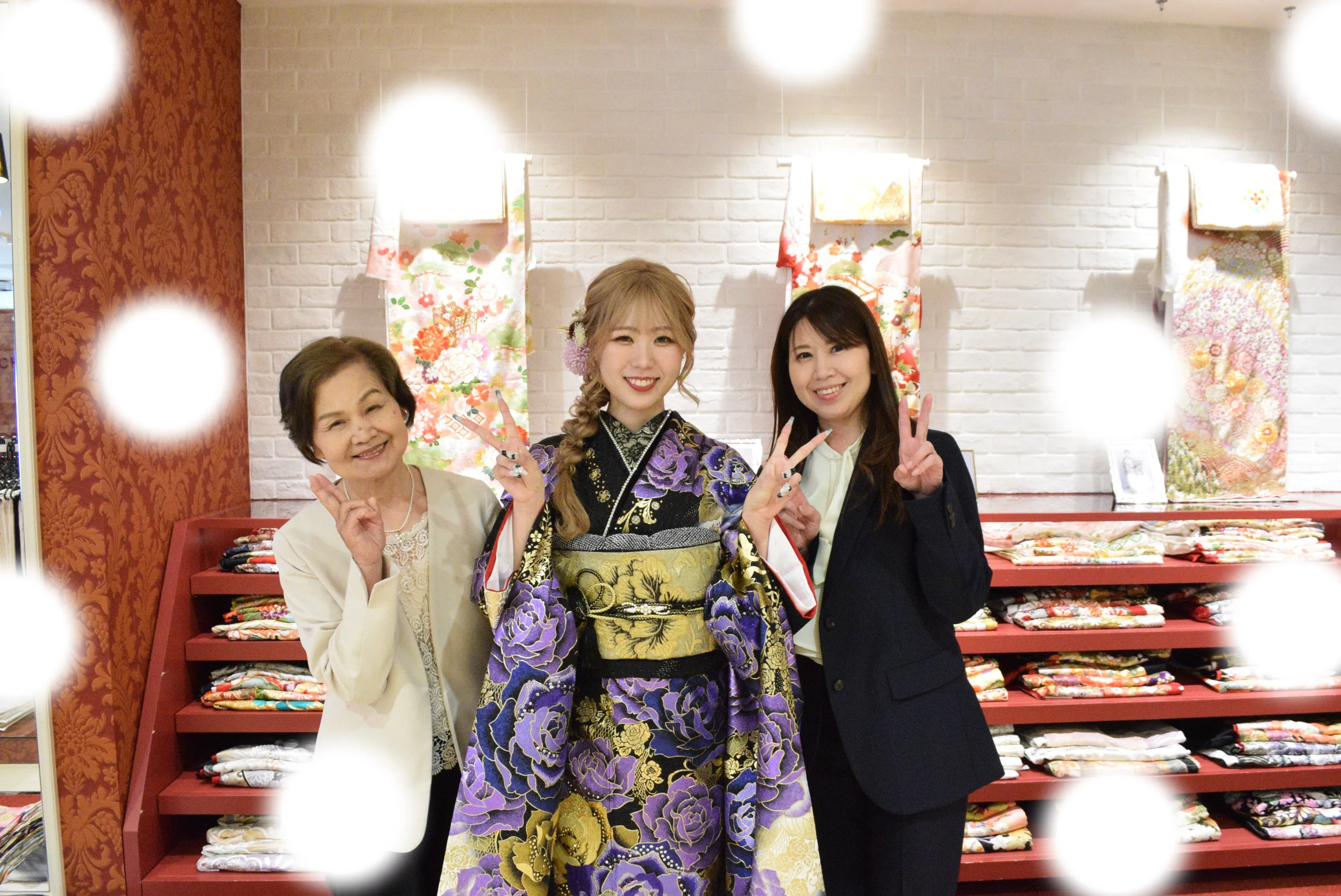 成人式　前撮り　梅田　袴　くすみカラー　かわいい　イマドキ　淡色　古典　タカゼン　撮影