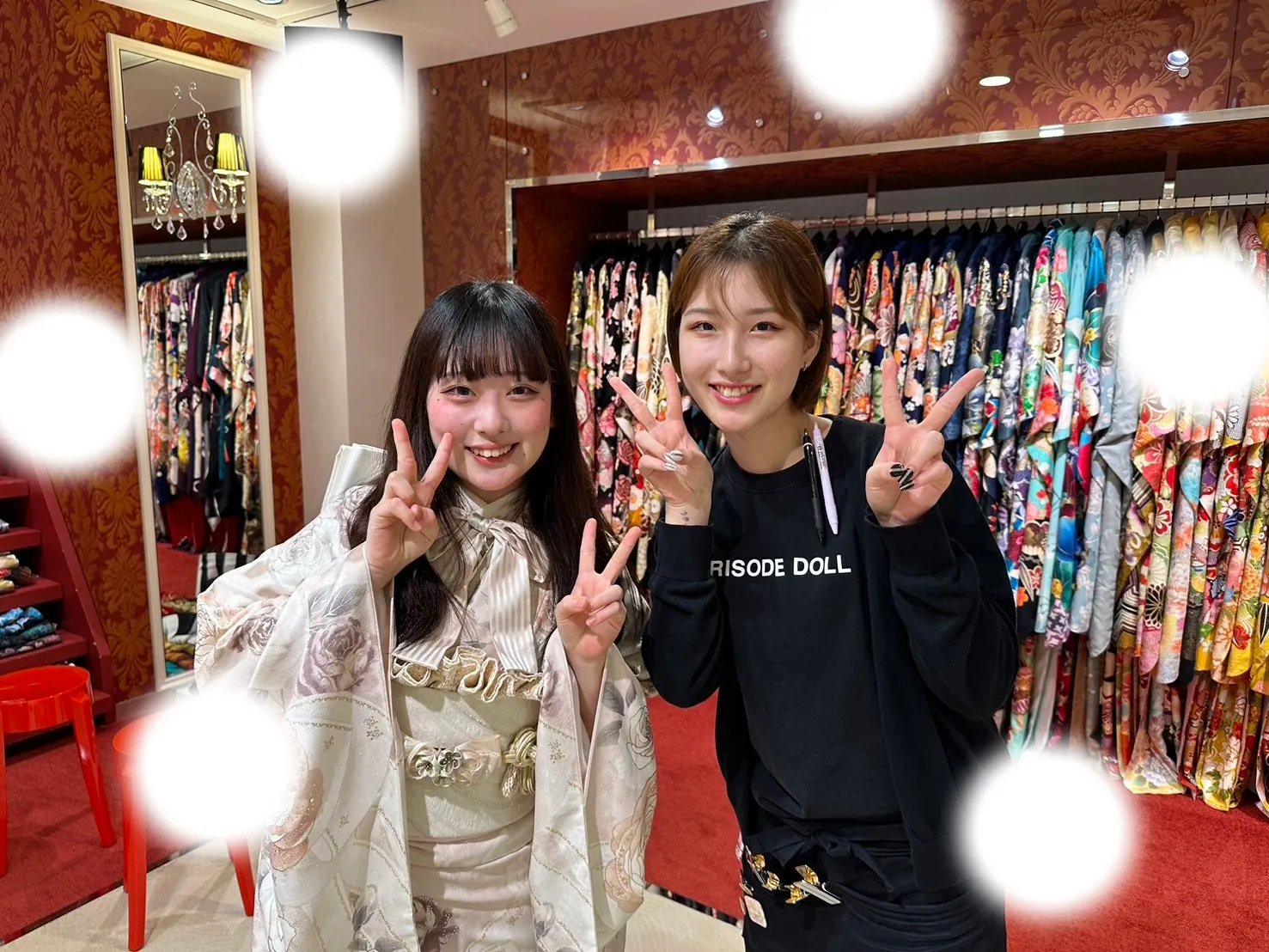 振袖レンタル　成人式　大阪　前撮り　ヘップバーン　キラキラ　くすみカラー