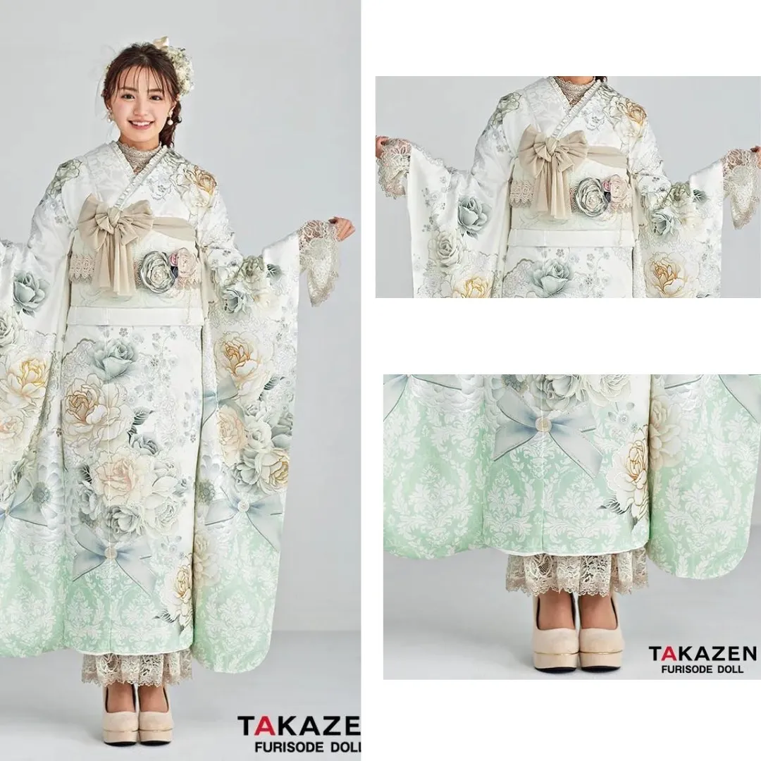 TAKAZEN　タカゼン　振袖レンタル　振袖小物　レースインナー　かわいい　洋風