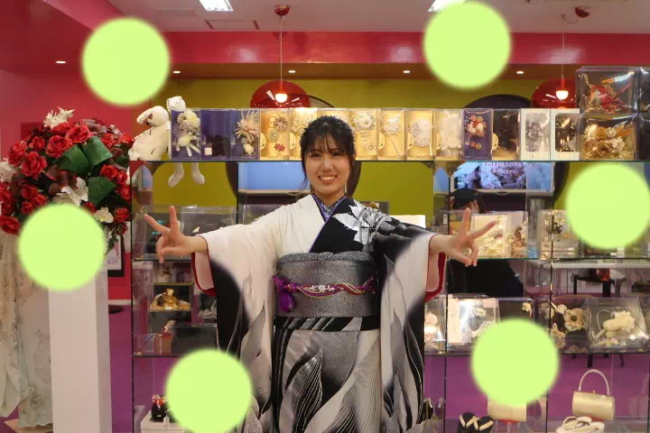 TAKAZEN神戸店　前撮り撮影会　イマドキ　カワイイ　コディネート　振袖　レンタル　袴　