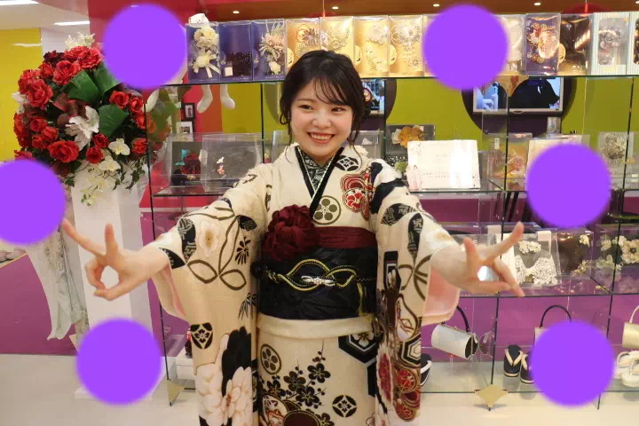 TAKAZEN神戸店　前撮り撮影会　イマドキ　カワイイ　コディネート　振袖　レンタル　袴　