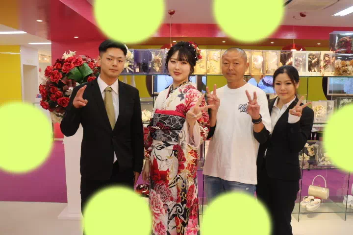 TAKAZEN神戸店　前撮り撮影会　イマドキ　カワイイ　コディネート　振袖　レンタル　袴　