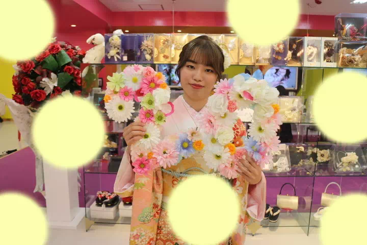TAKAZEN神戸店　前撮り撮影会　イマドキ　カワイイ　コディネート　振袖　レンタル　袴　