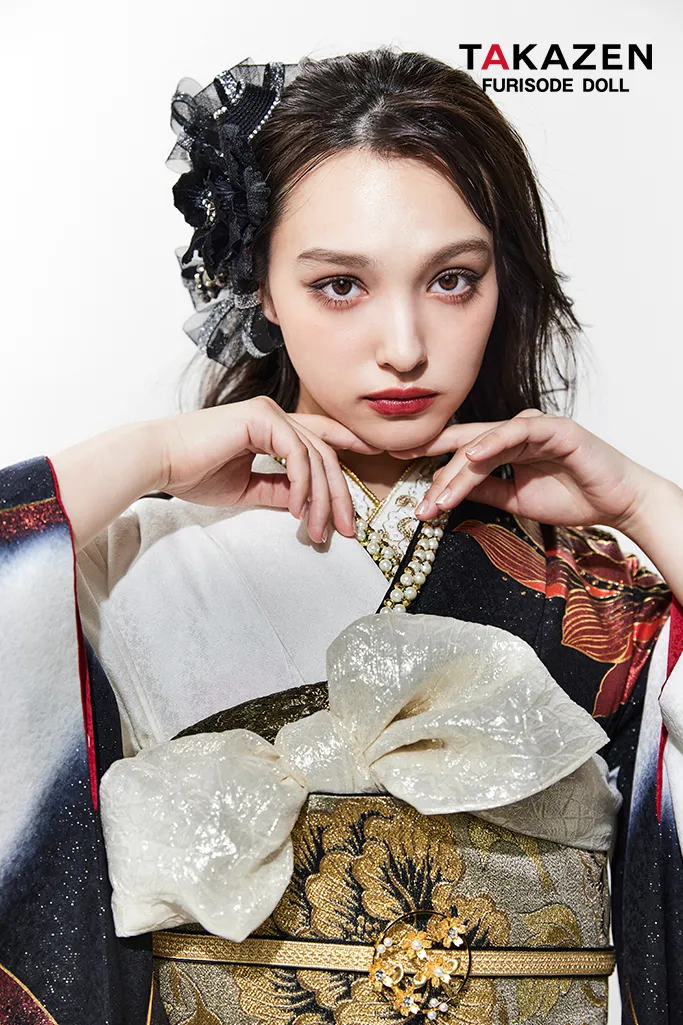 振袖　レンタル　可愛い　おしゃれ　かっこいい　イマドキ　くすみ　写真　妹割