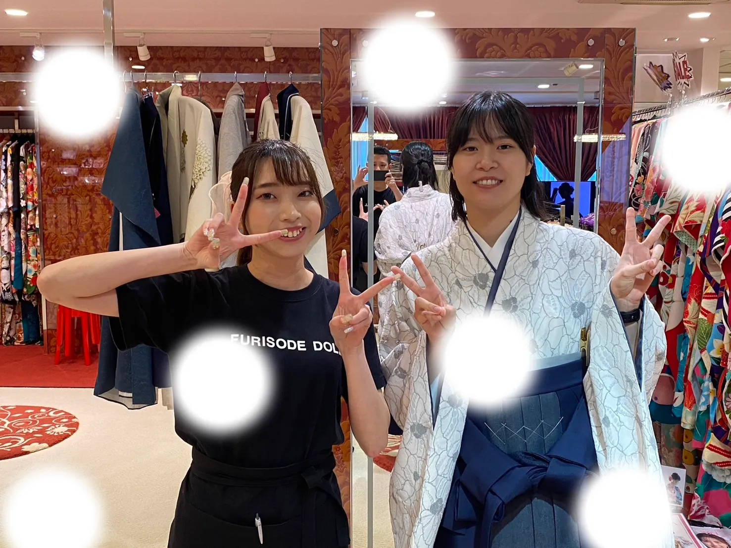 成人式　振袖　梅田　卒業式　袴レンタル　レース
