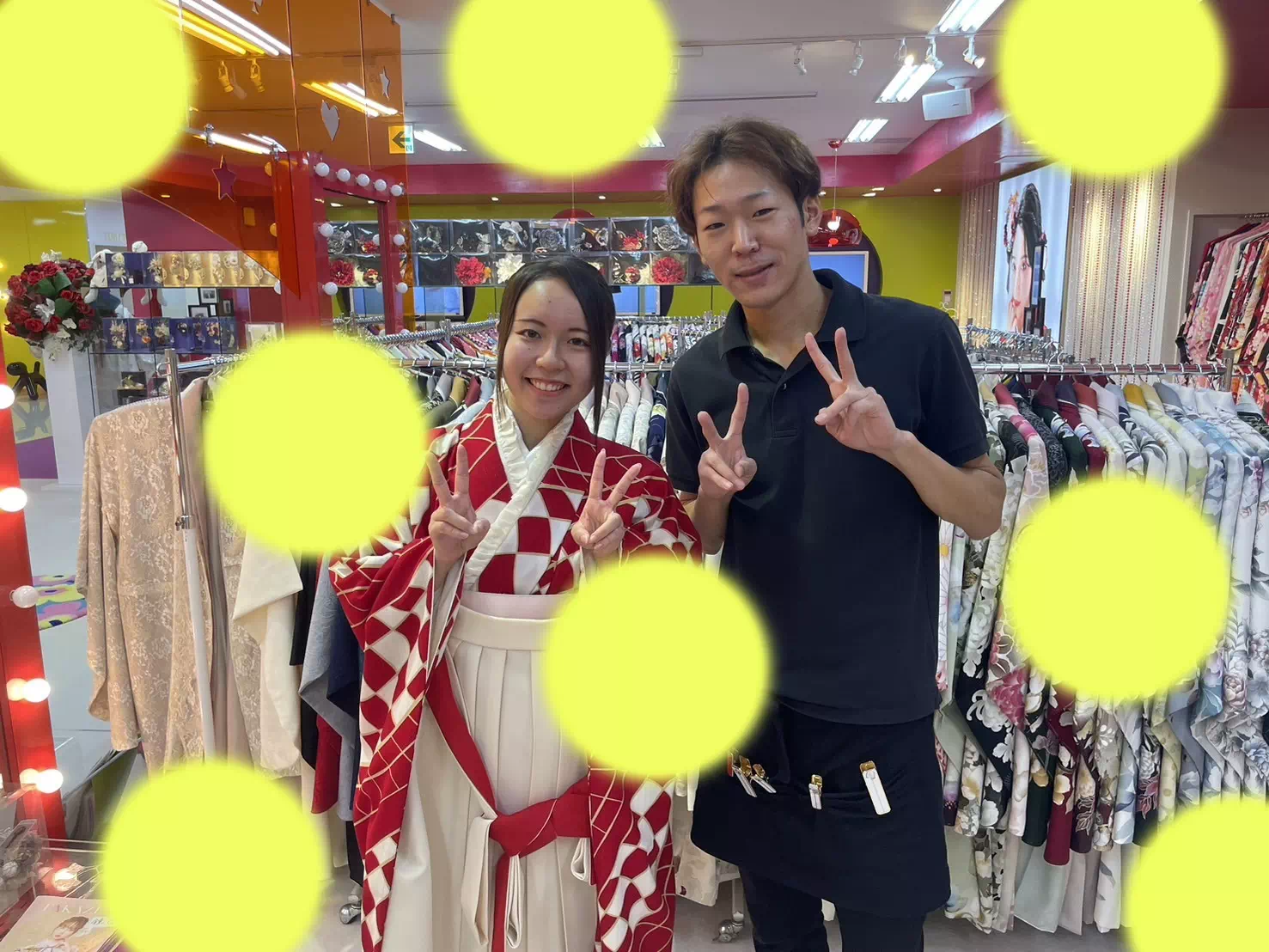 TAKAZEN神戸店　前撮り撮影会　イマドキ　カワイイ　コディネート　振袖　レンタル　袴　