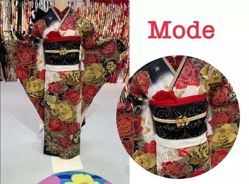 TAKAZEN神戸三宮店　モード系　キラキラ　赤色　目立つ　成人式