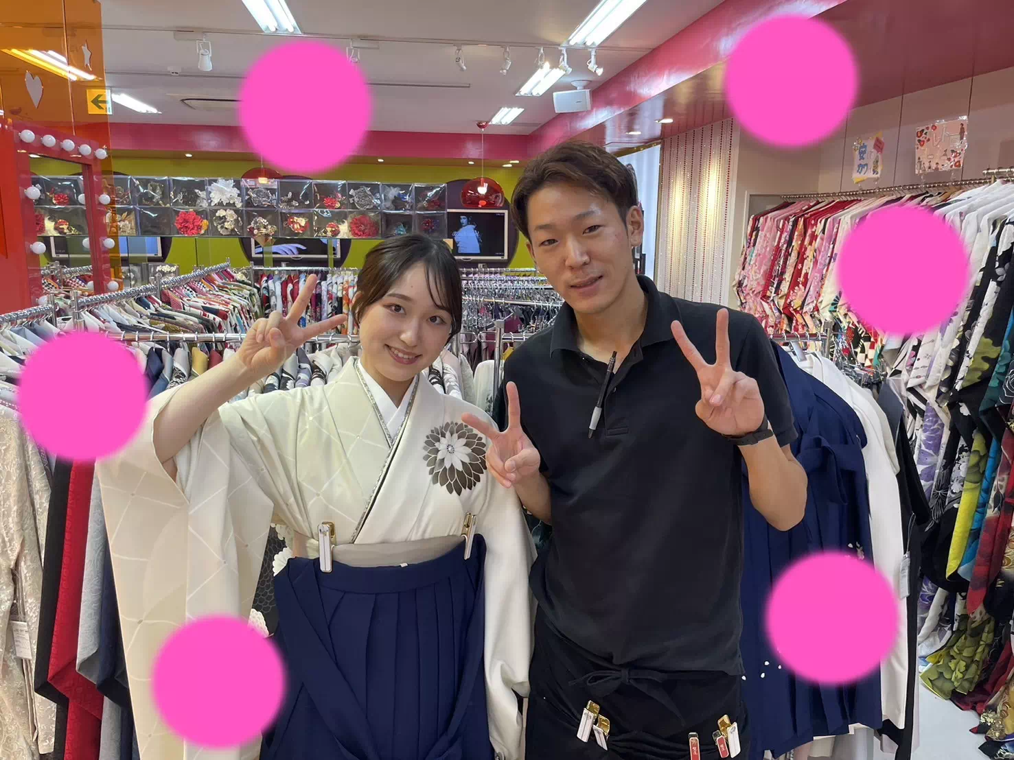 TAKAZEN神戸店　前撮り撮影会　イマドキ　カワイイ　コディネート　振袖　レンタル　袴　