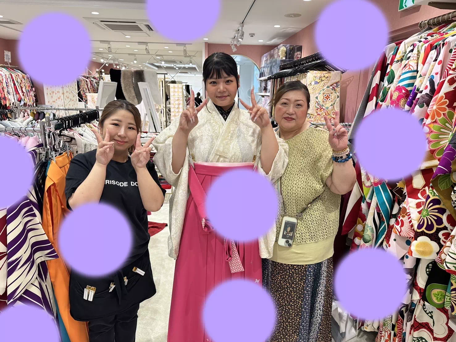 【TAKAZEN姫路店】♡26日 　2025年卒業式！レース生地にピンクの袴コーデがオシャレな姫ちゃん♡