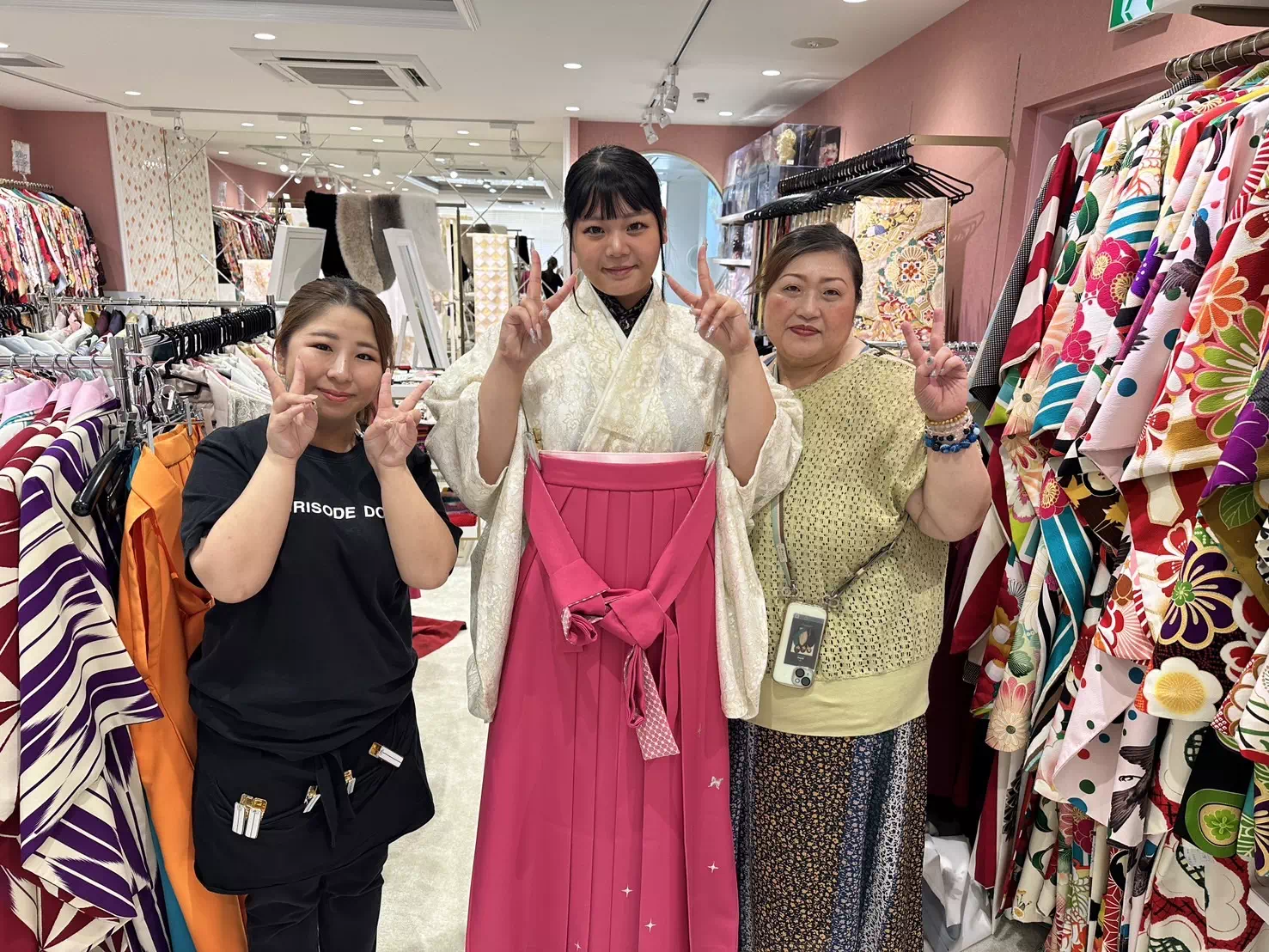TAKAZEN姫路店　姫路市　成人式　卒業式　袴　振袖　イマドキ振袖　香音　ピンク　レース
