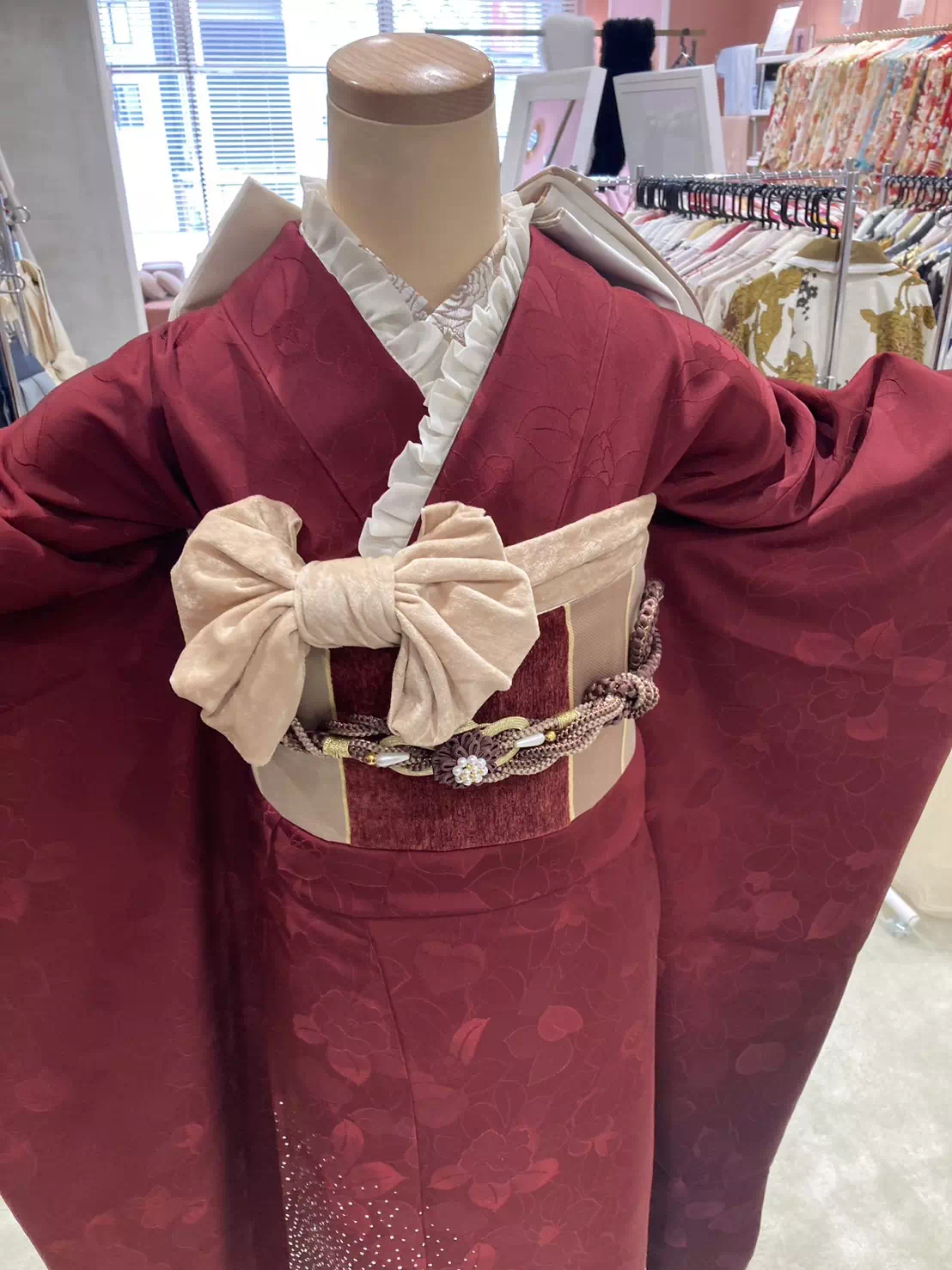 TAKAZEN姫路店　姫路市　成人式　卒業式　袴　振袖　イマドキ振袖　香音　ブラウン　綺麗め　