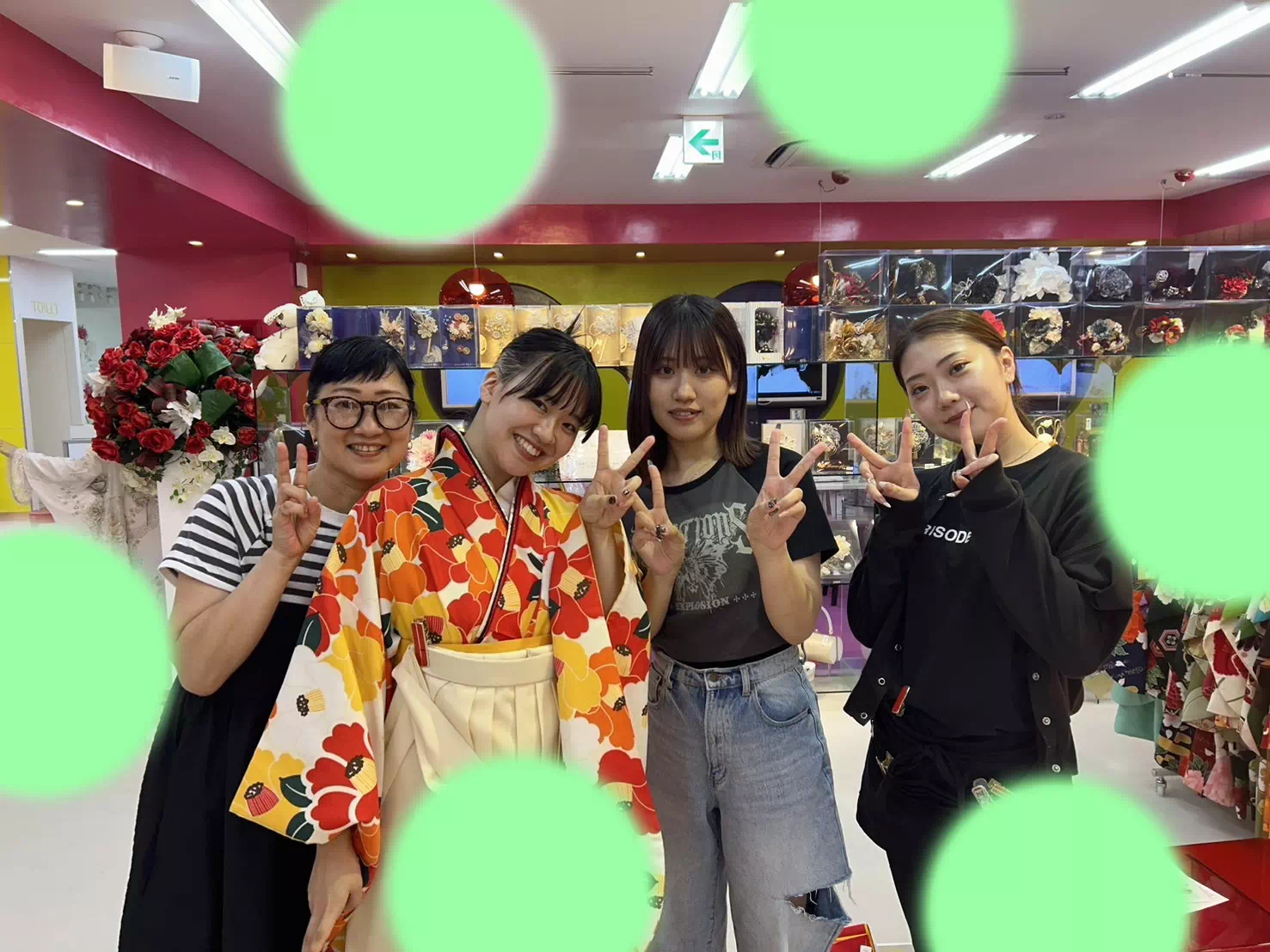 TAKAZEN神戸店　前撮り撮影会　イマドキ　カワイイ　コディネート　振袖　レンタル　袴　