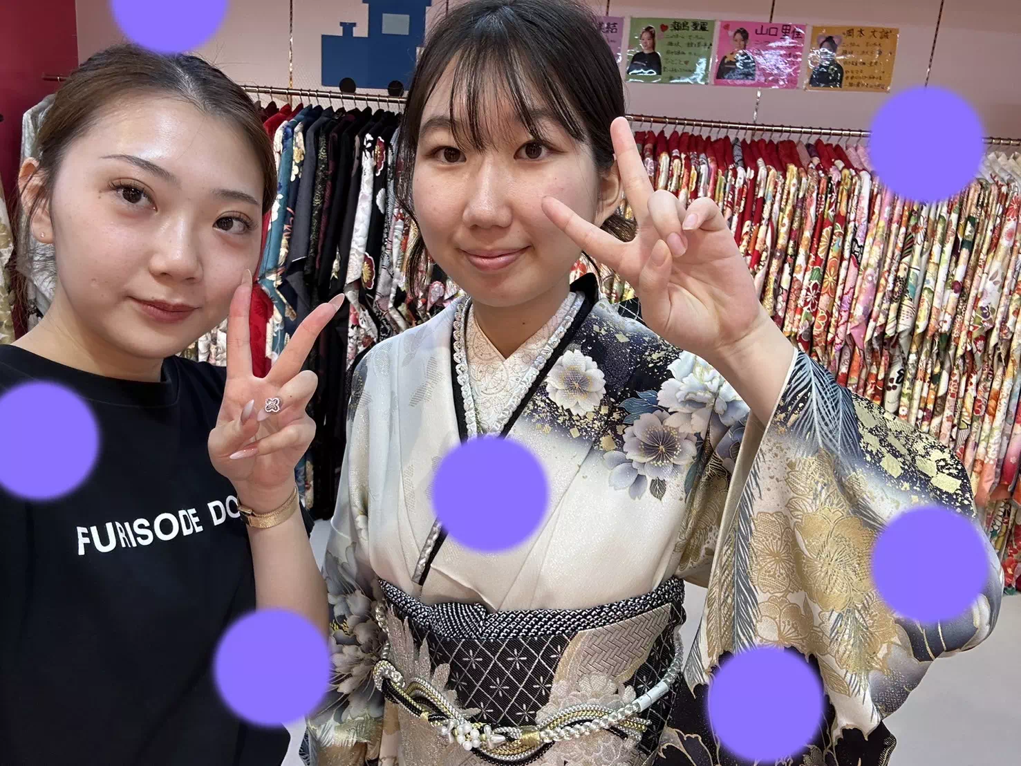 TAKAZEN神戸店　前撮り撮影会　イマドキ　カワイイ　コディネート　振袖　レンタル　袴　