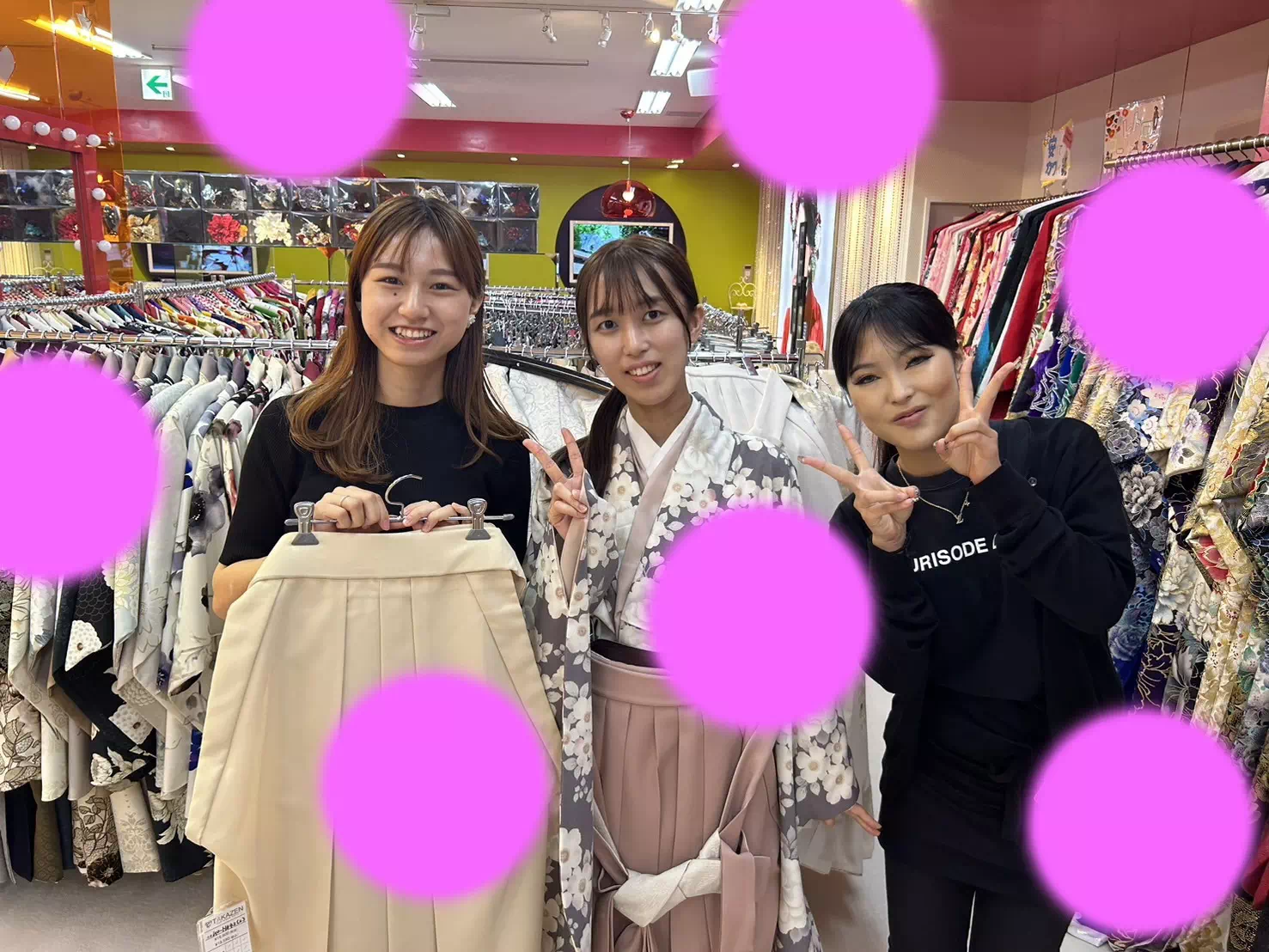 TAKAZEN神戸店　前撮り撮影会　イマドキ　カワイイ　コディネート　振袖　レンタル　袴　